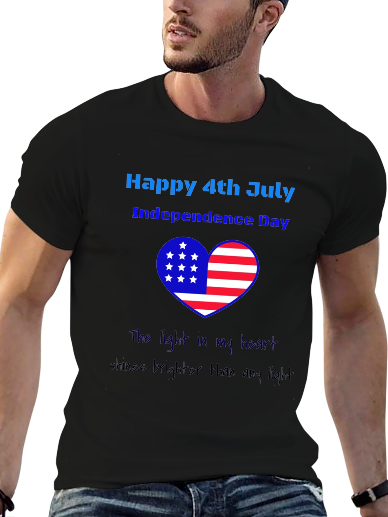 Patriotic 4th of July Heart T-Shirt