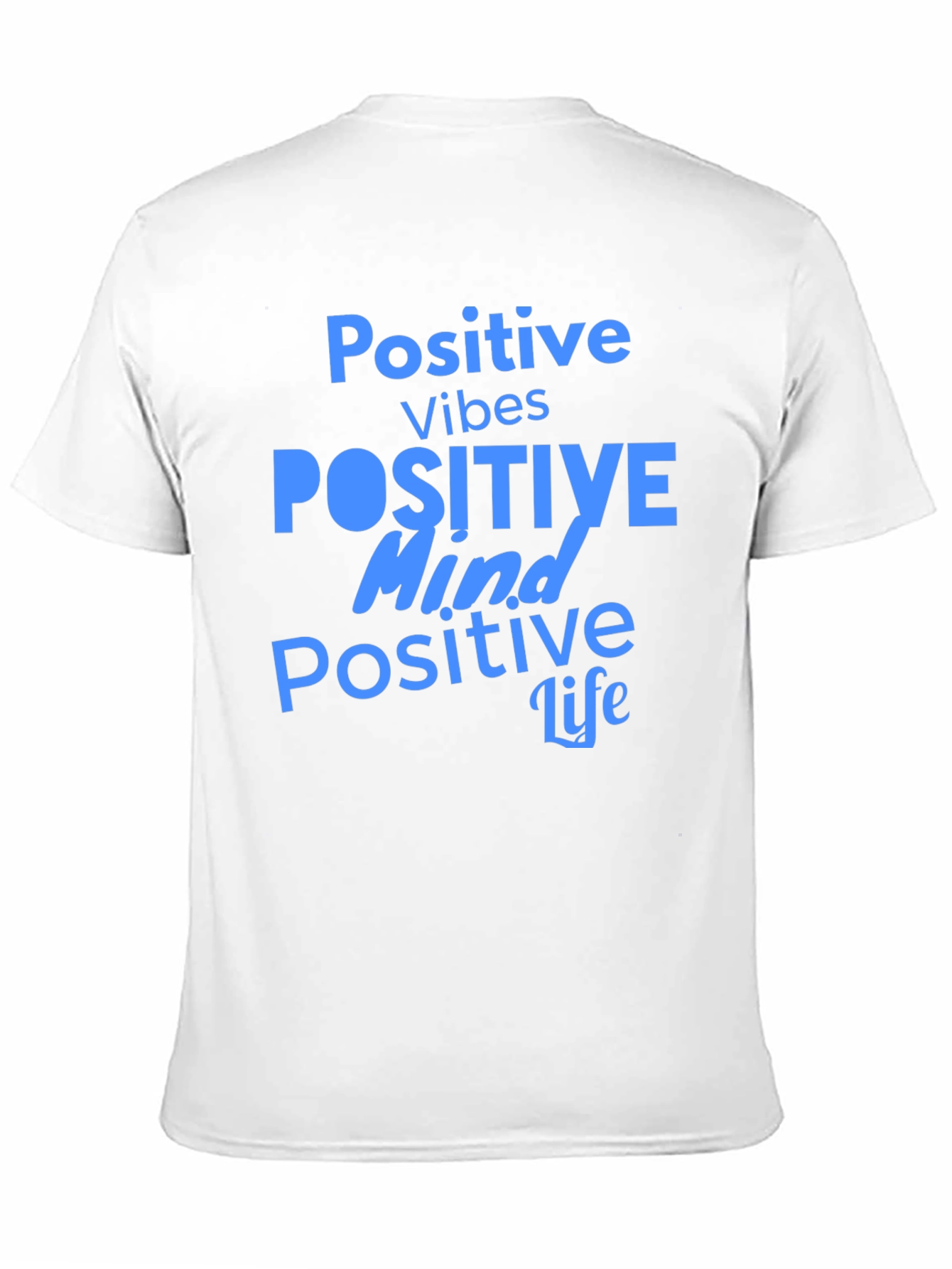 Positive Vibes Graphic Tee - Black Casual T-Shirt