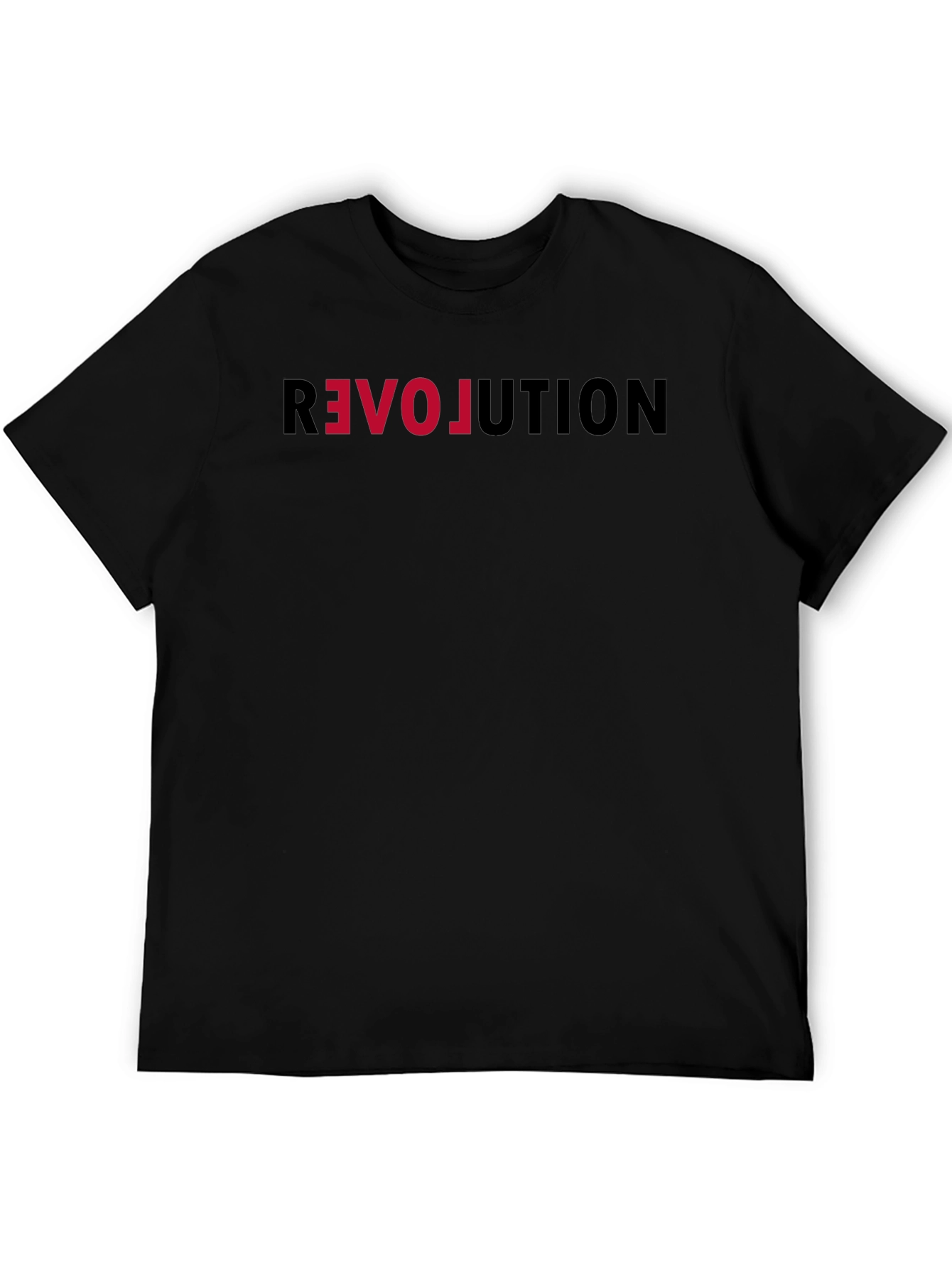 Revolution Graphic Tee - Black Cotton T-Shirt