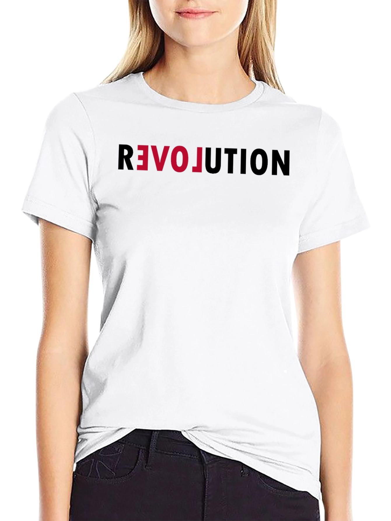 Revolution Graphic Tee - Black Cotton T-Shirt