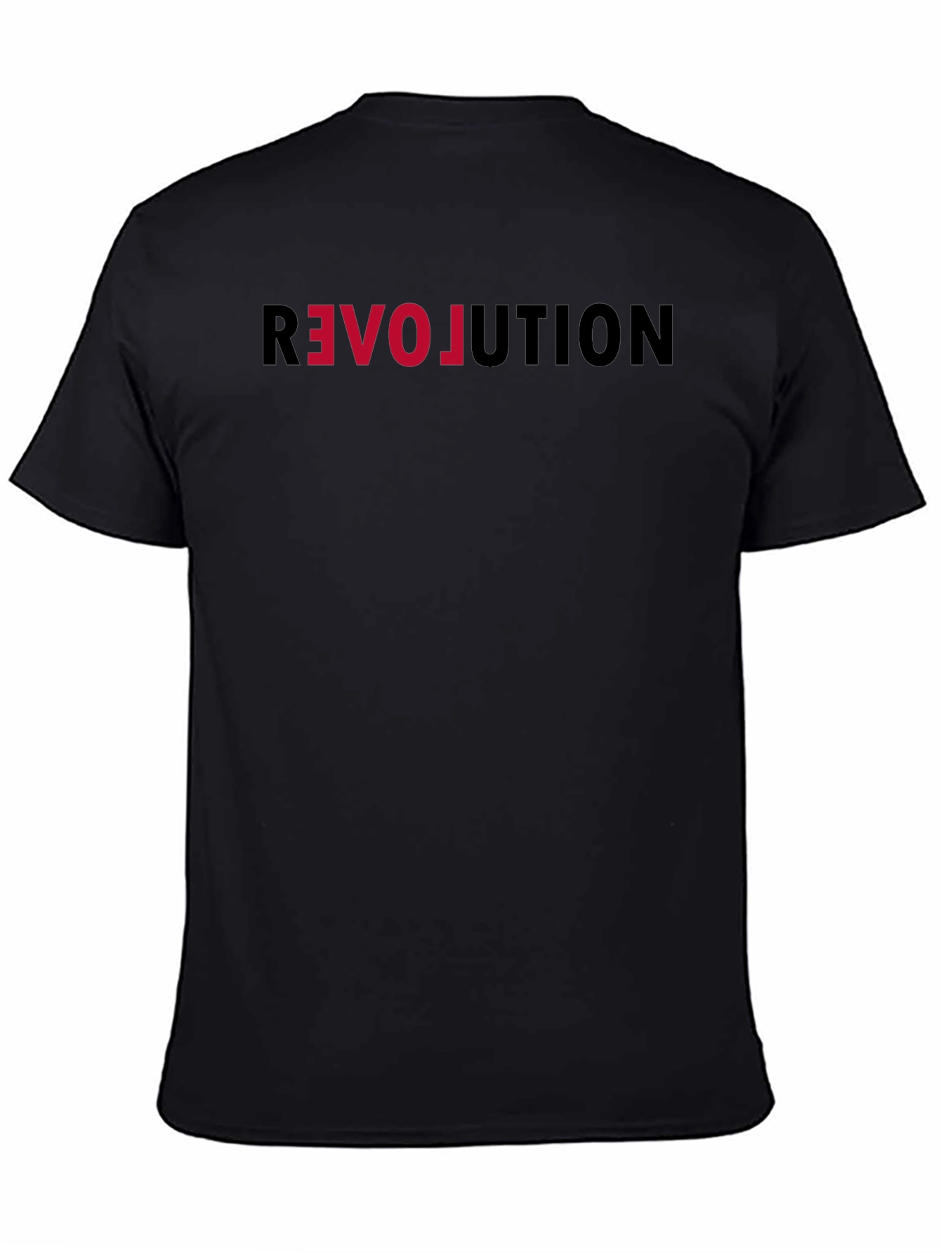Revolution Graphic Tee - Black Cotton T-Shirt