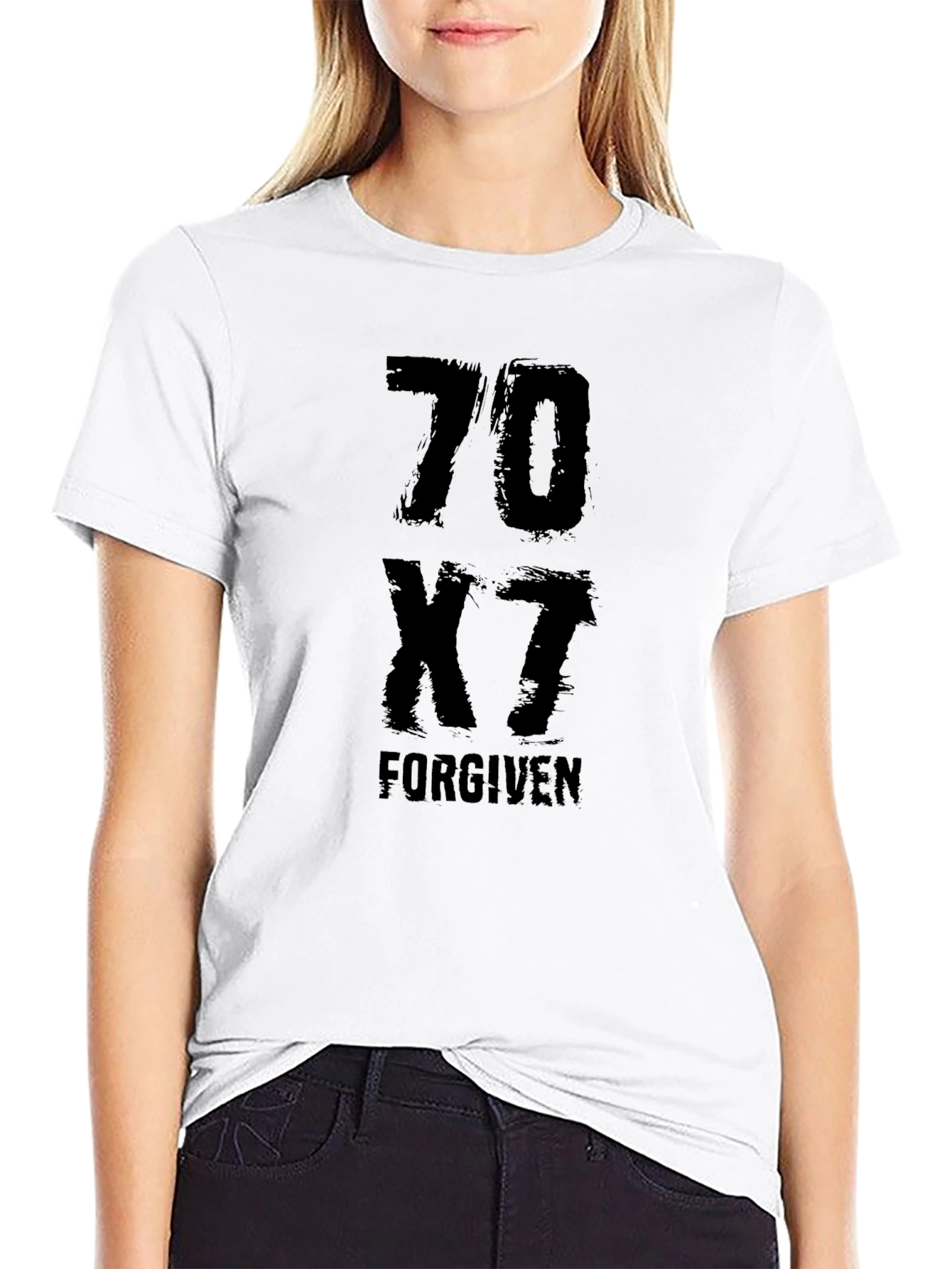70x7 Forgiven Graphic T-Shirt - Black