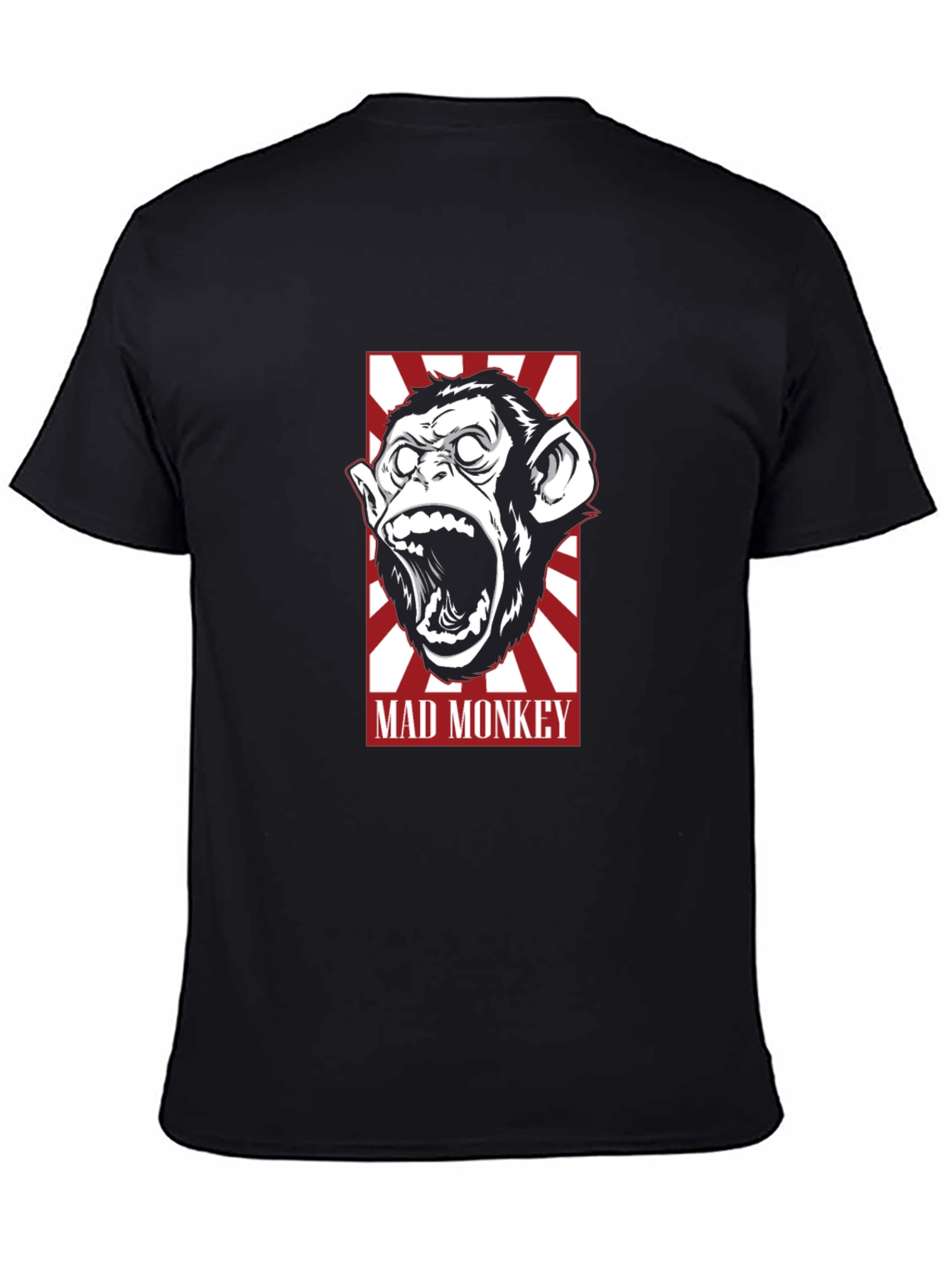 Mad Monkey Graphic Tee - Bold Black T-Shirt