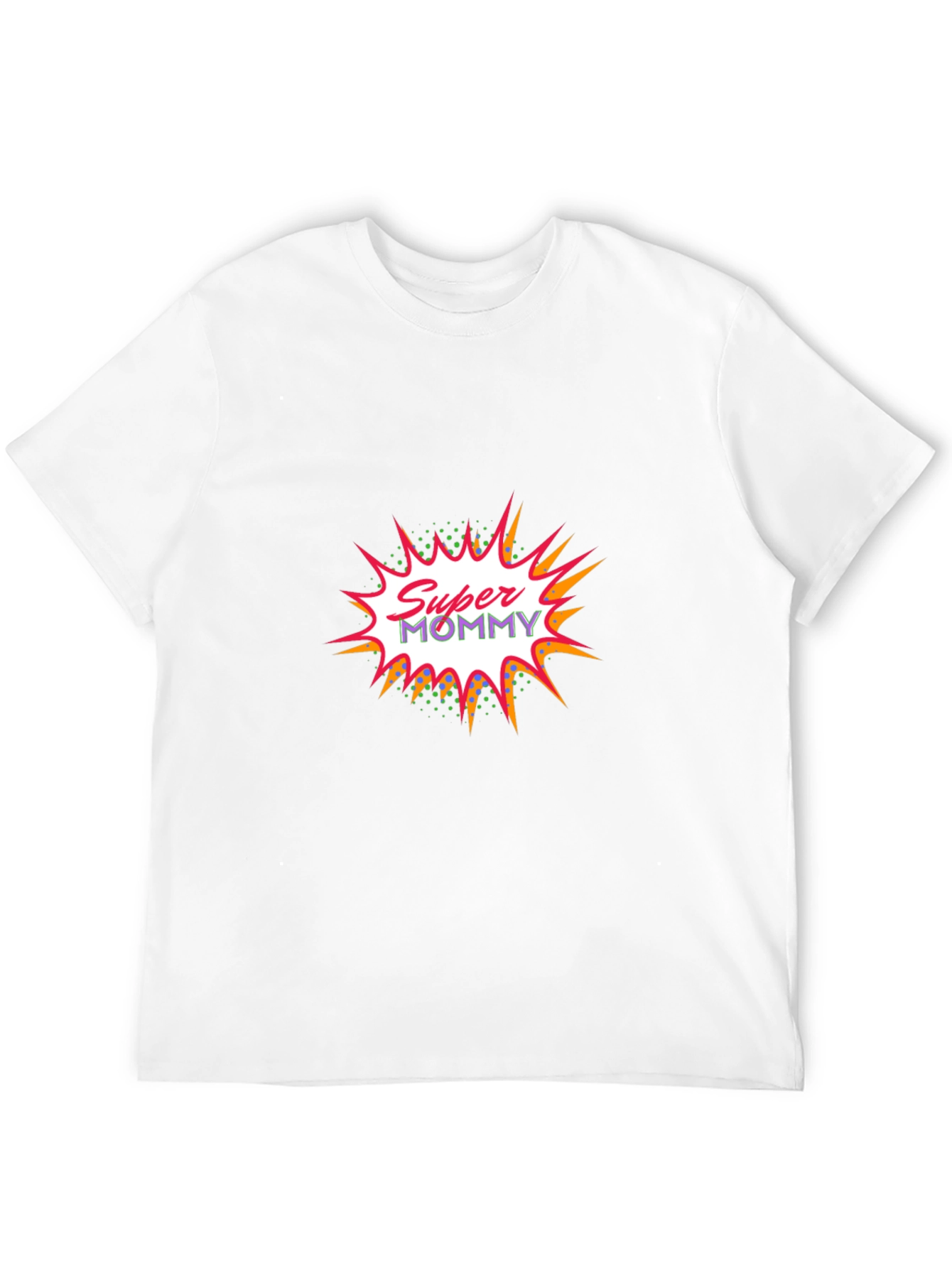 Super Mommy Graphic Tee - Black Cotton Casual T-Shirt