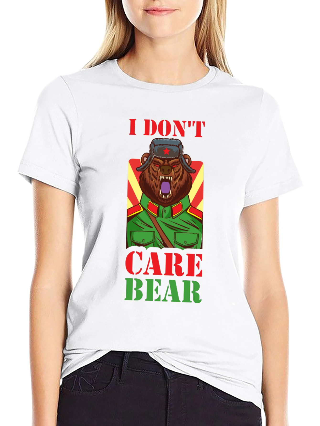I Dont Care Bear T-Shirt - Sarcastic Graphic Tee