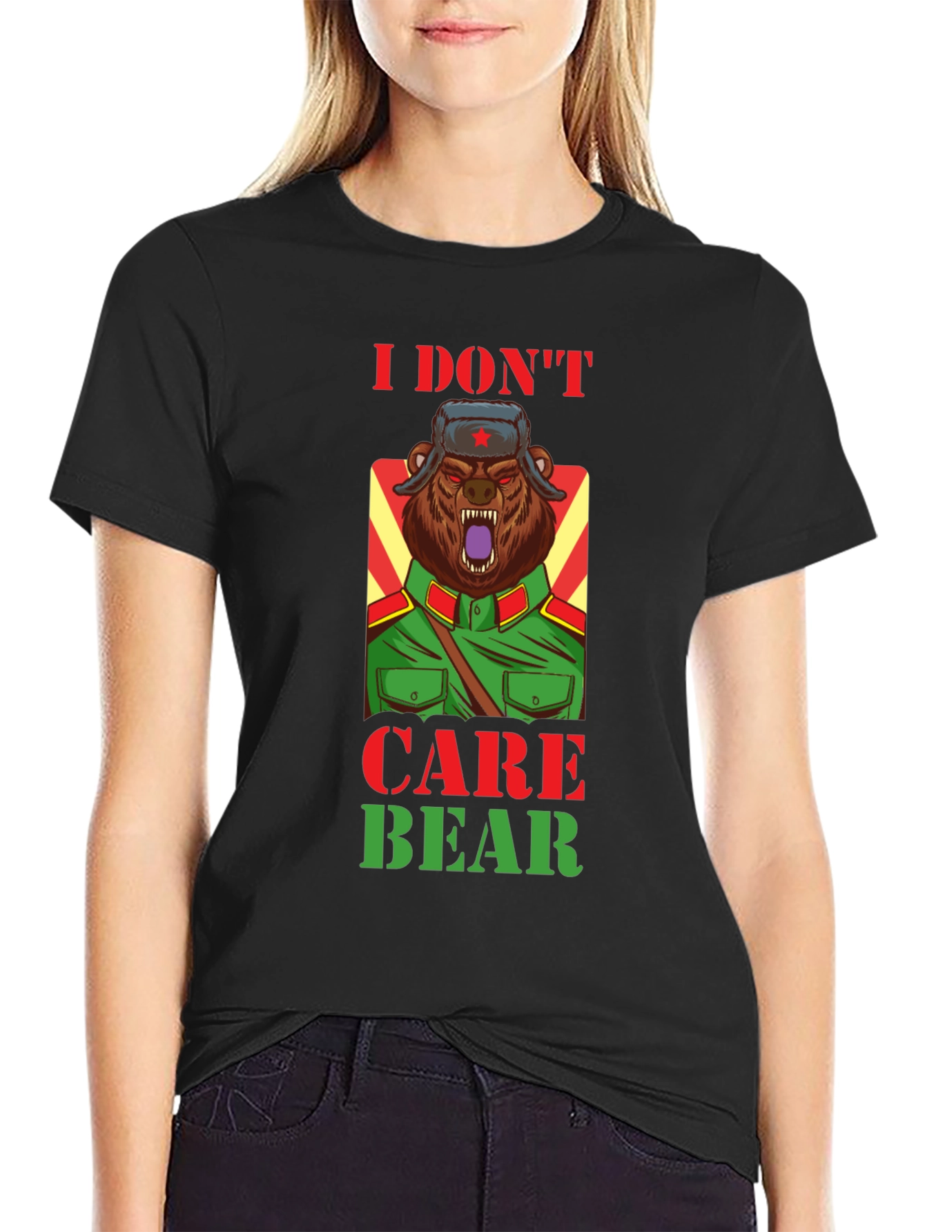 I Dont Care Bear T-Shirt - Sarcastic Graphic Tee