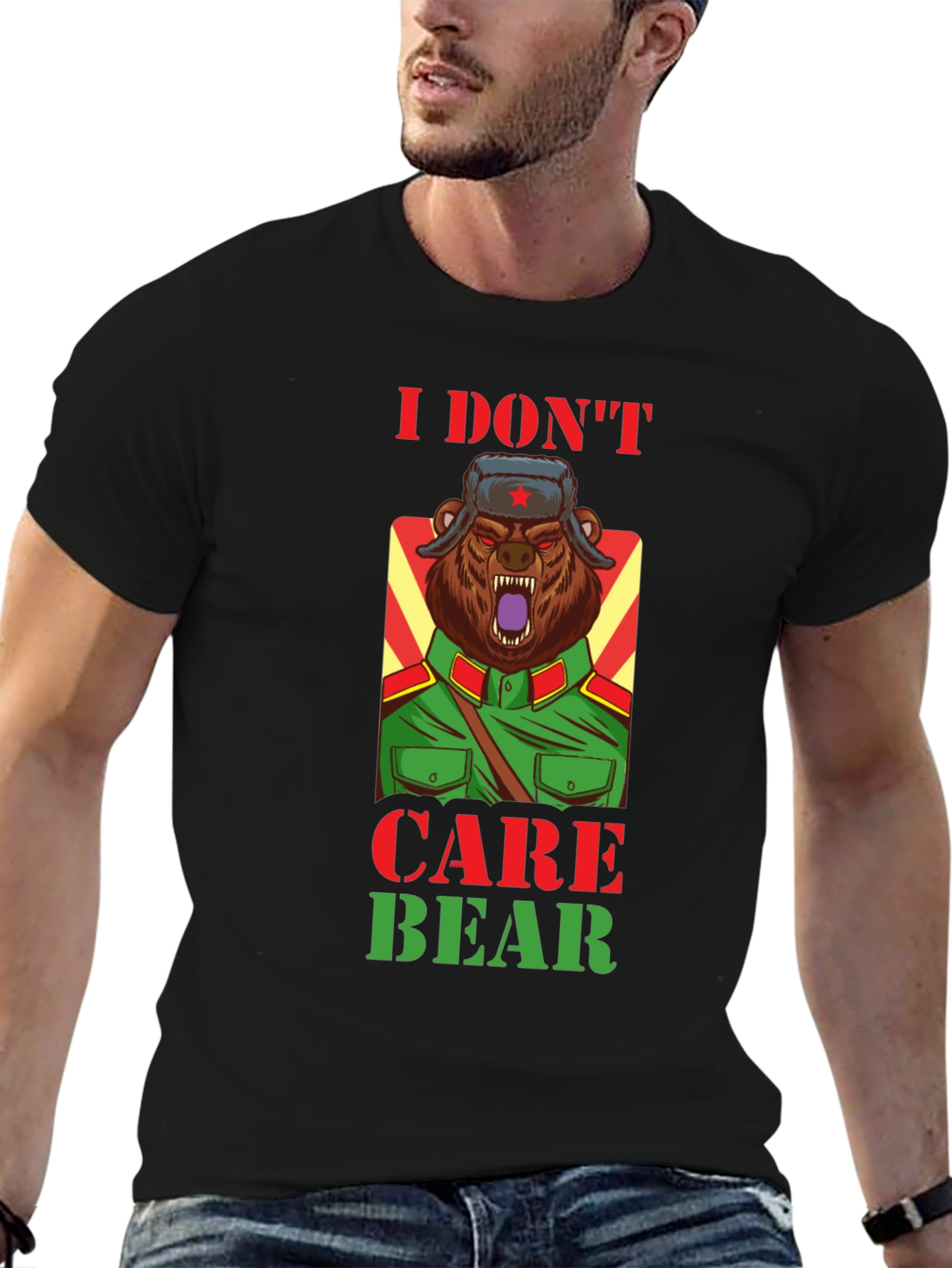 I Dont Care Bear T-Shirt - Sarcastic Graphic Tee
