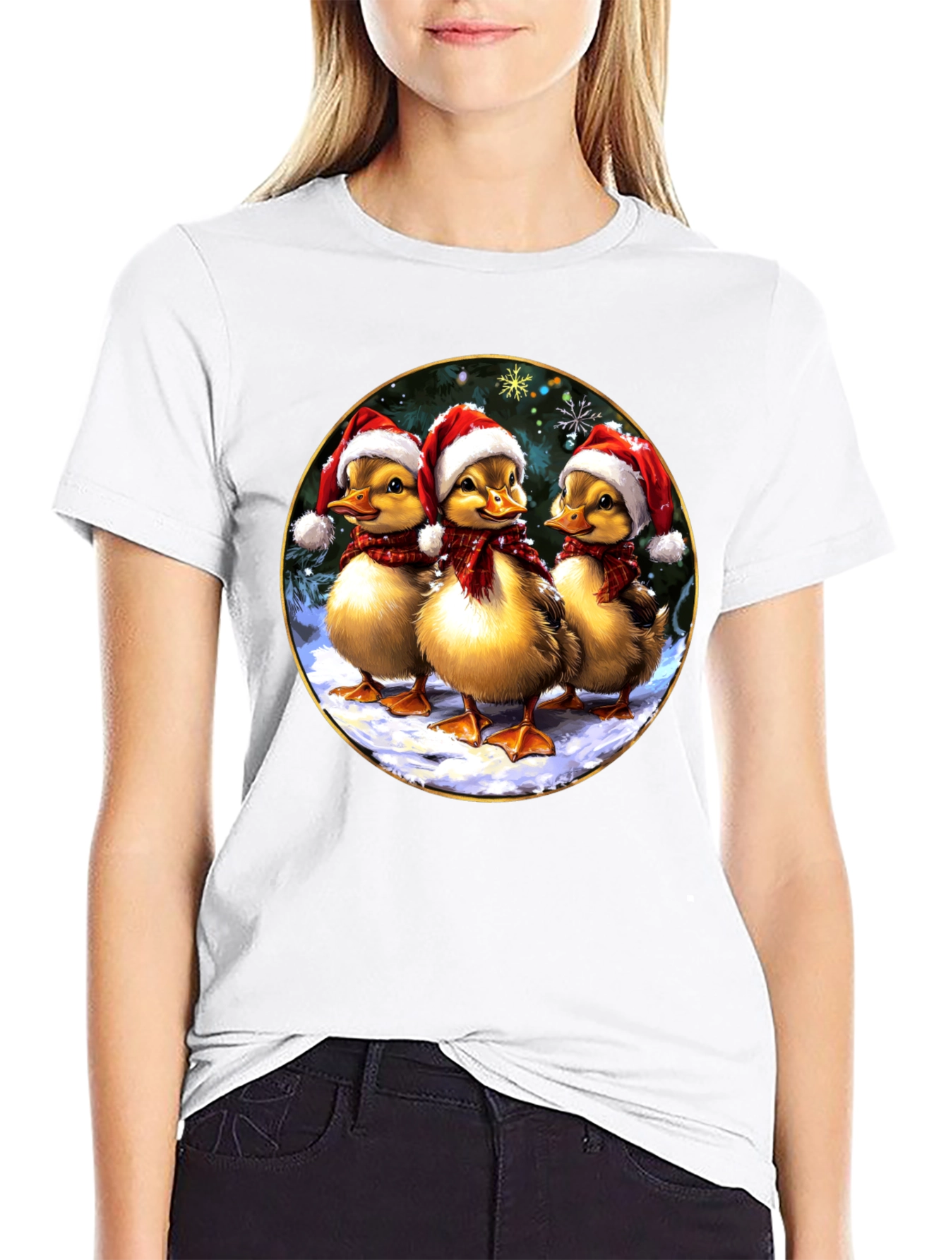 Festive Duckling Holiday T-Shirt
