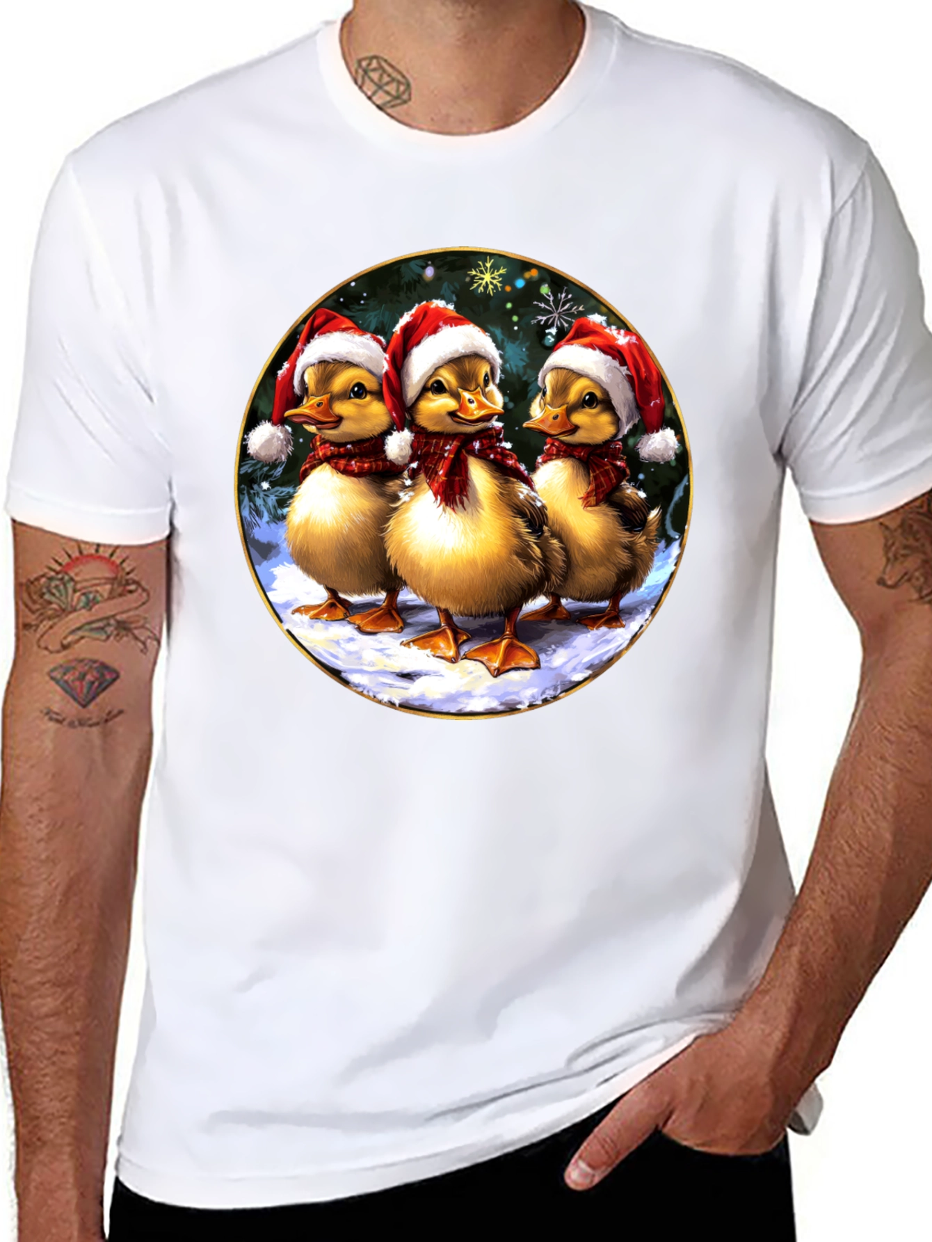 Festive Duckling Holiday T-Shirt