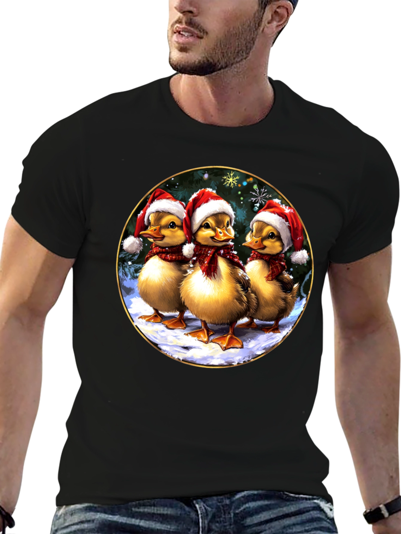 Festive Duckling Holiday T-Shirt