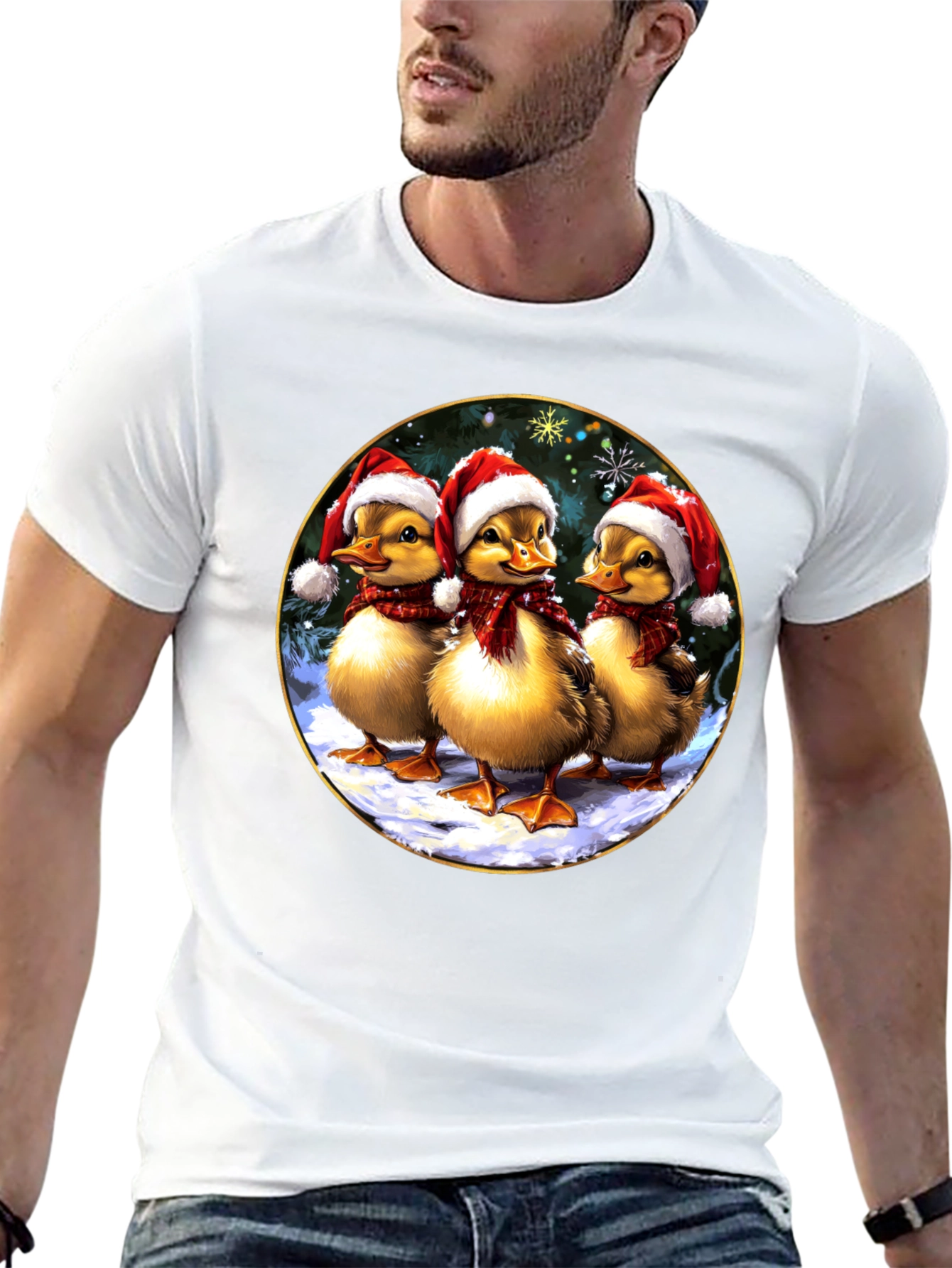 Festive Duckling Holiday T-Shirt