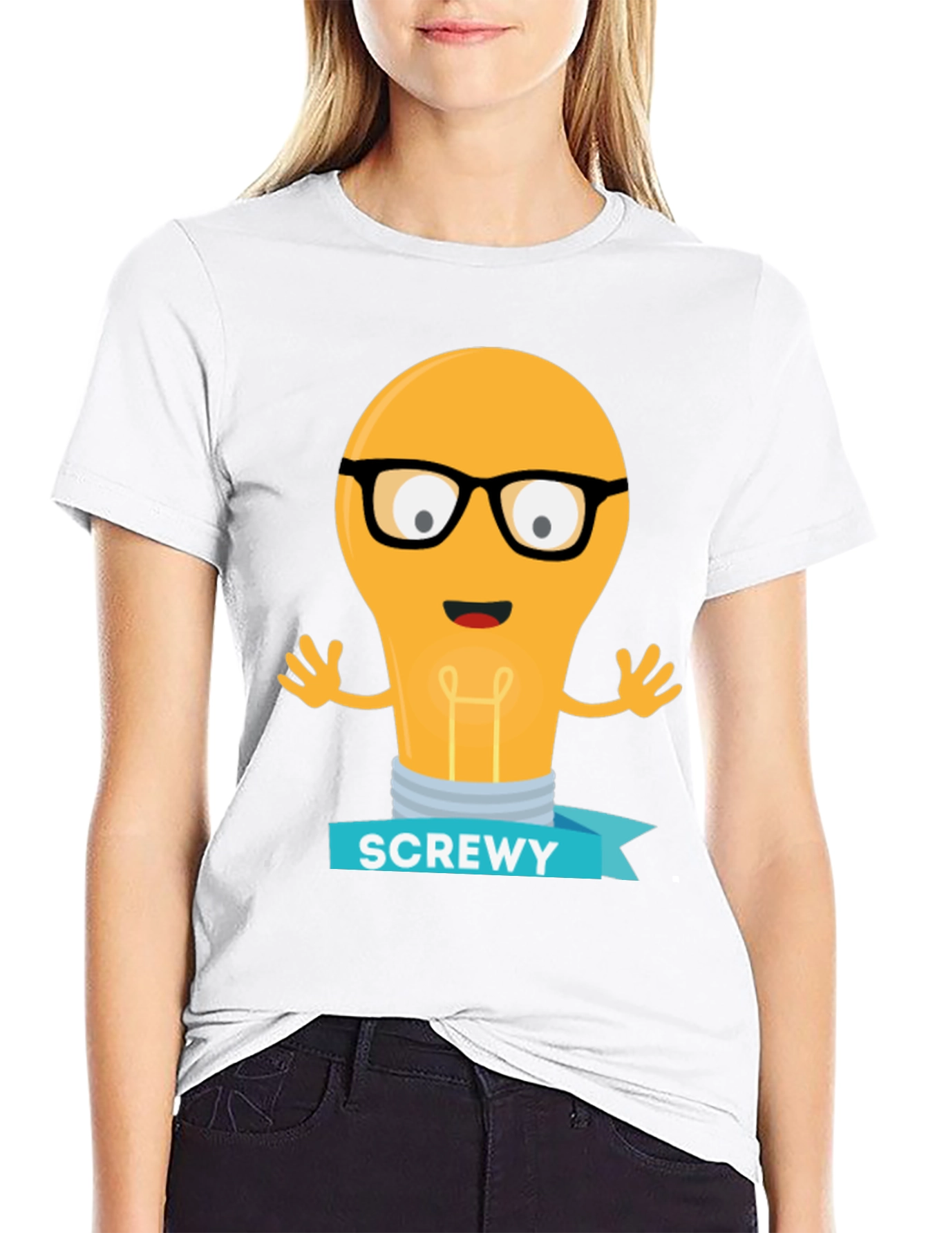Screwy Light Bulb Graphic Tee