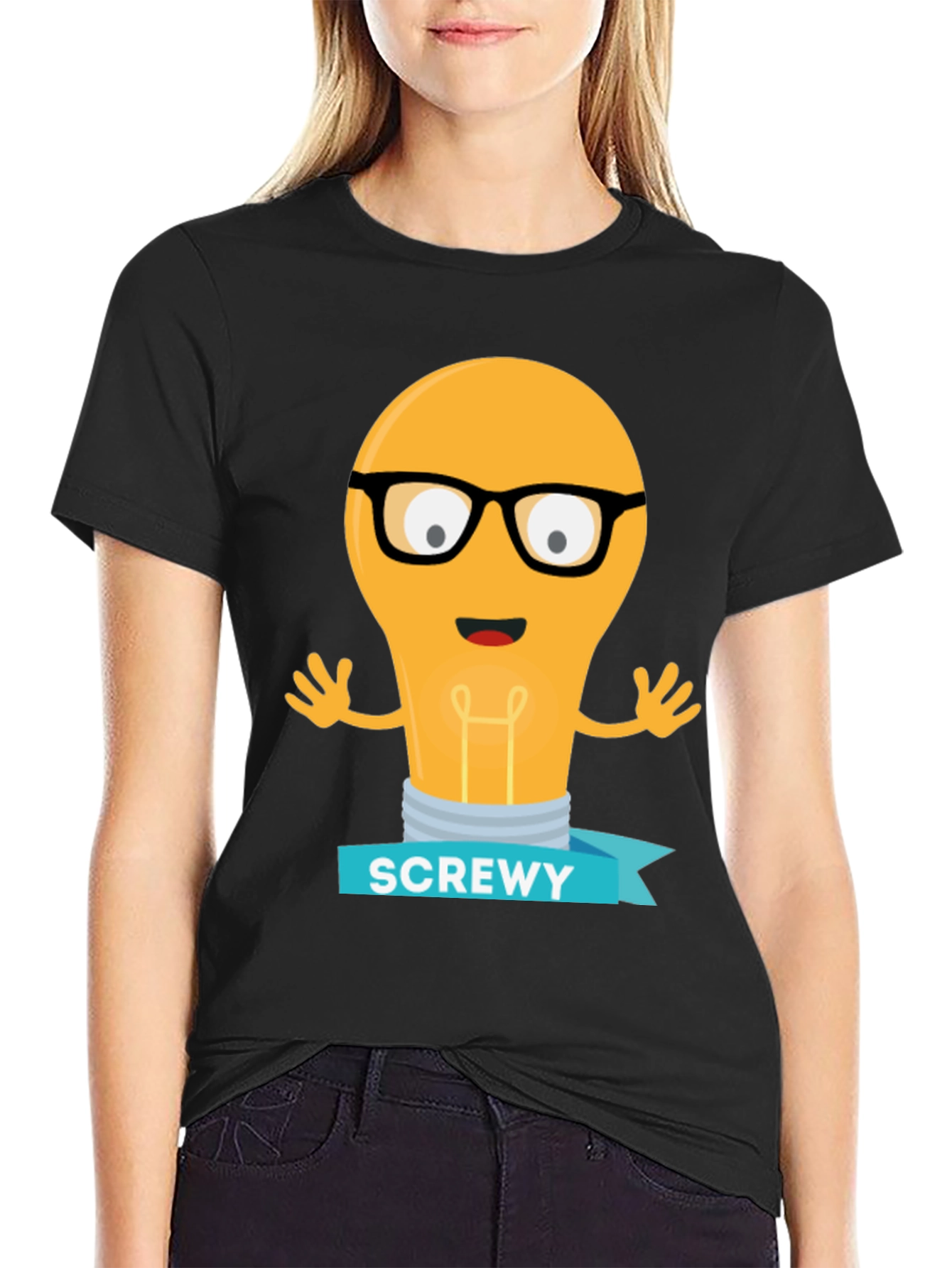 Screwy Light Bulb Graphic Tee