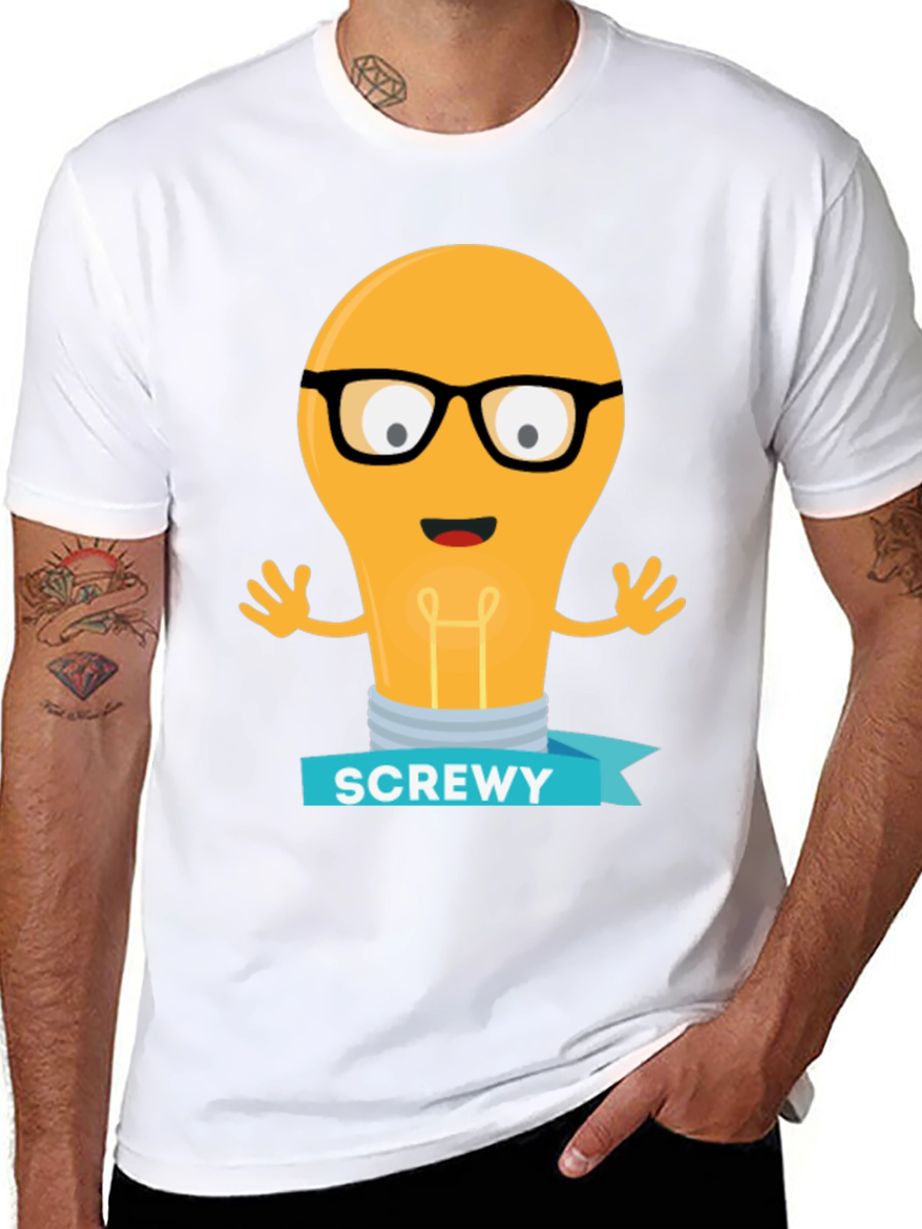 Screwy Light Bulb Graphic Tee