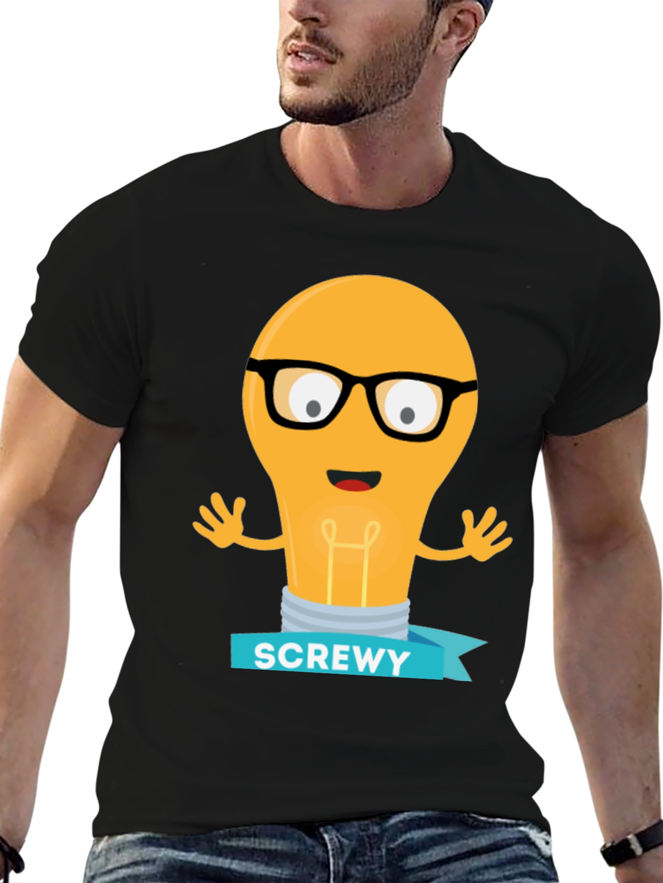 Screwy Light Bulb Graphic Tee