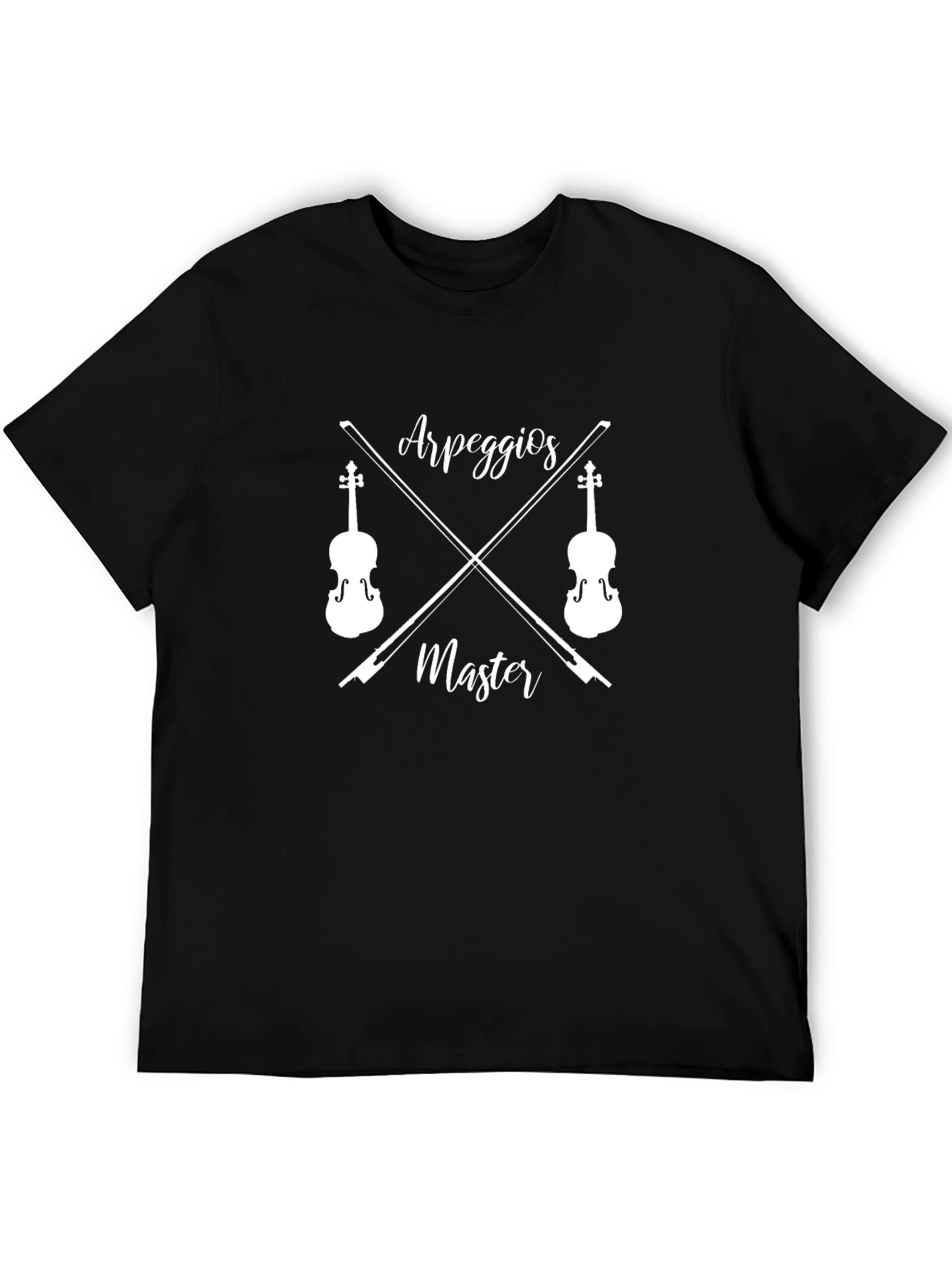 Arpeggios Master Black T-Shirt - Music Lover Tee