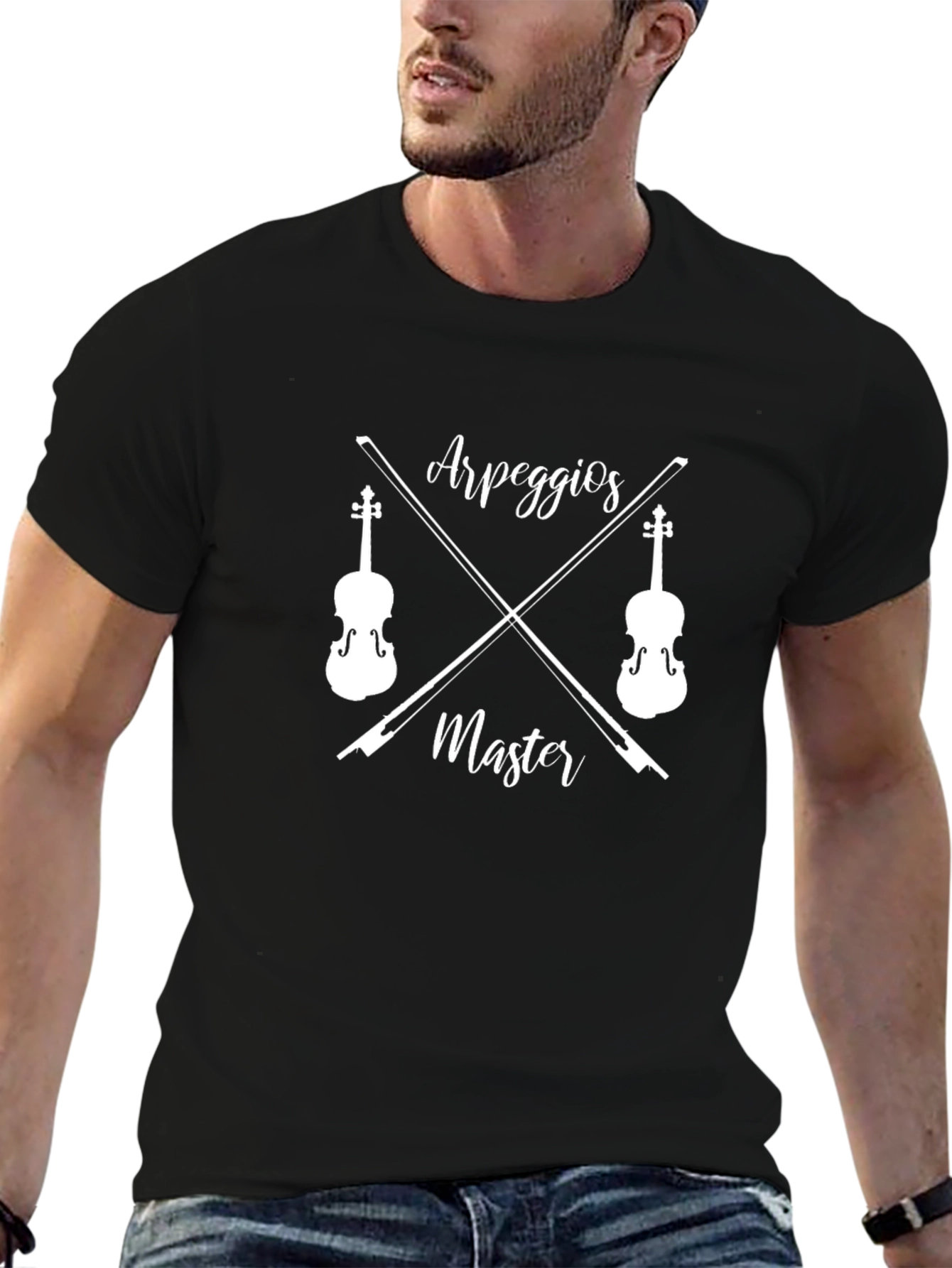 Arpeggios Master Black T-Shirt - Music Lover Tee