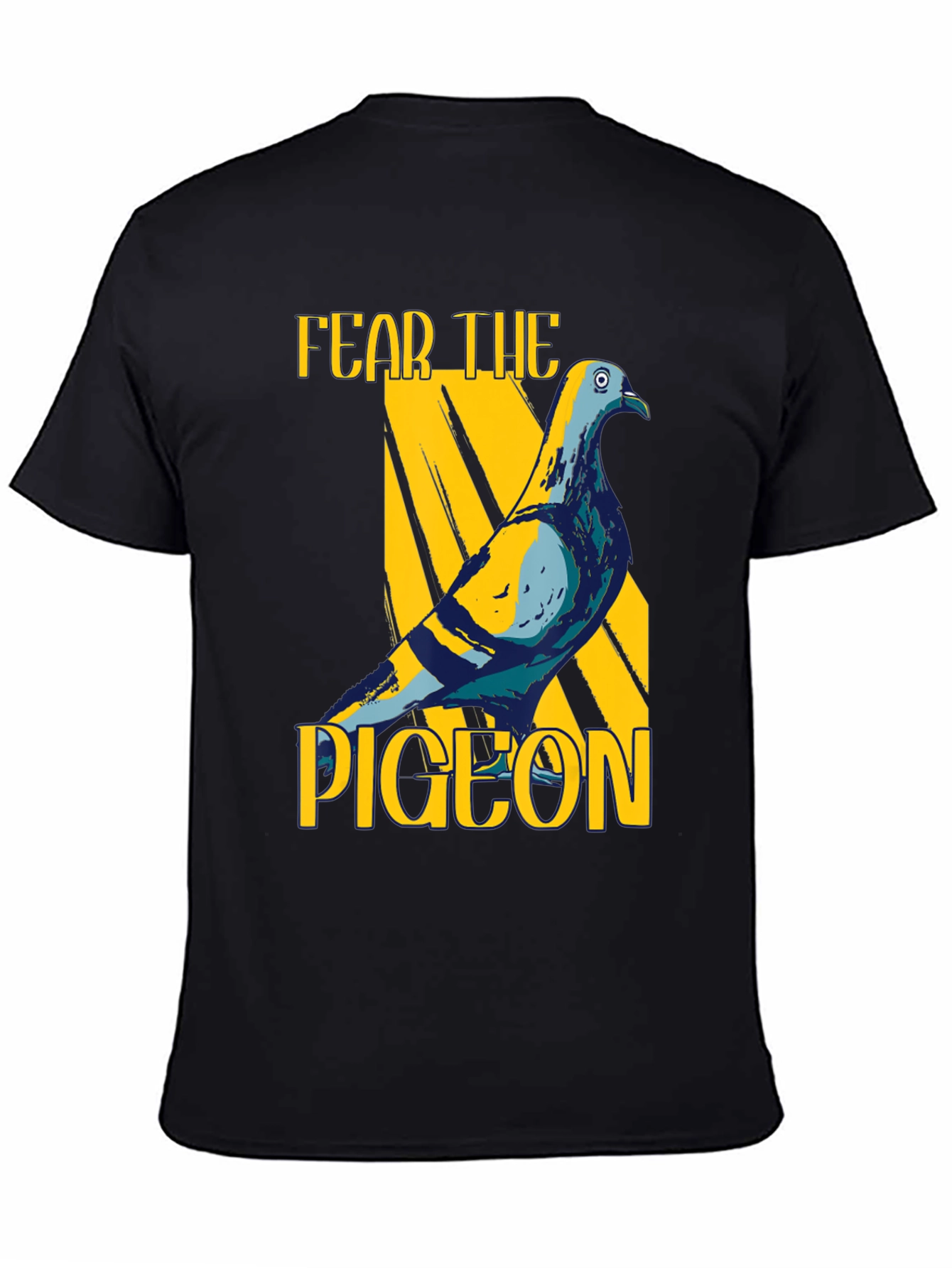 Fear The Pigeon Graphic T-Shirt - Black