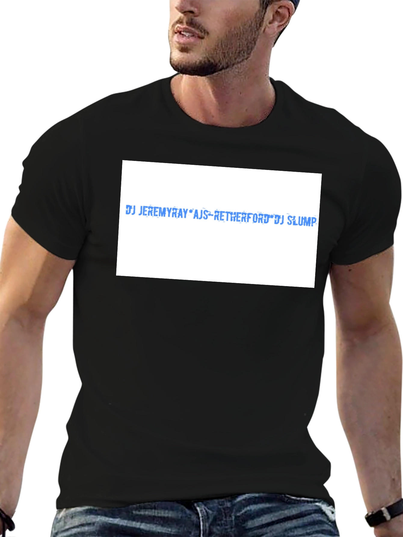 DJ Jeremyray Graphic Tee - Black Cotton T-Shirt
