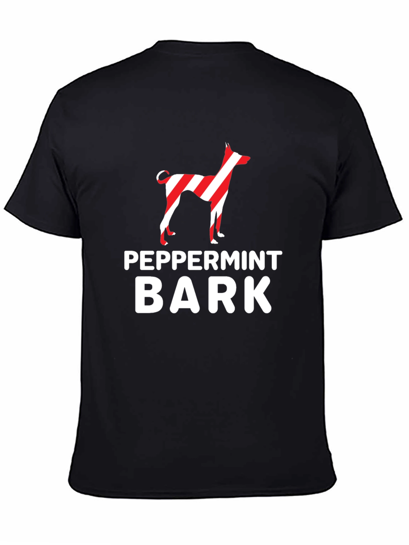 Peppermint Bark Dog Graphic Tee - Holiday Style