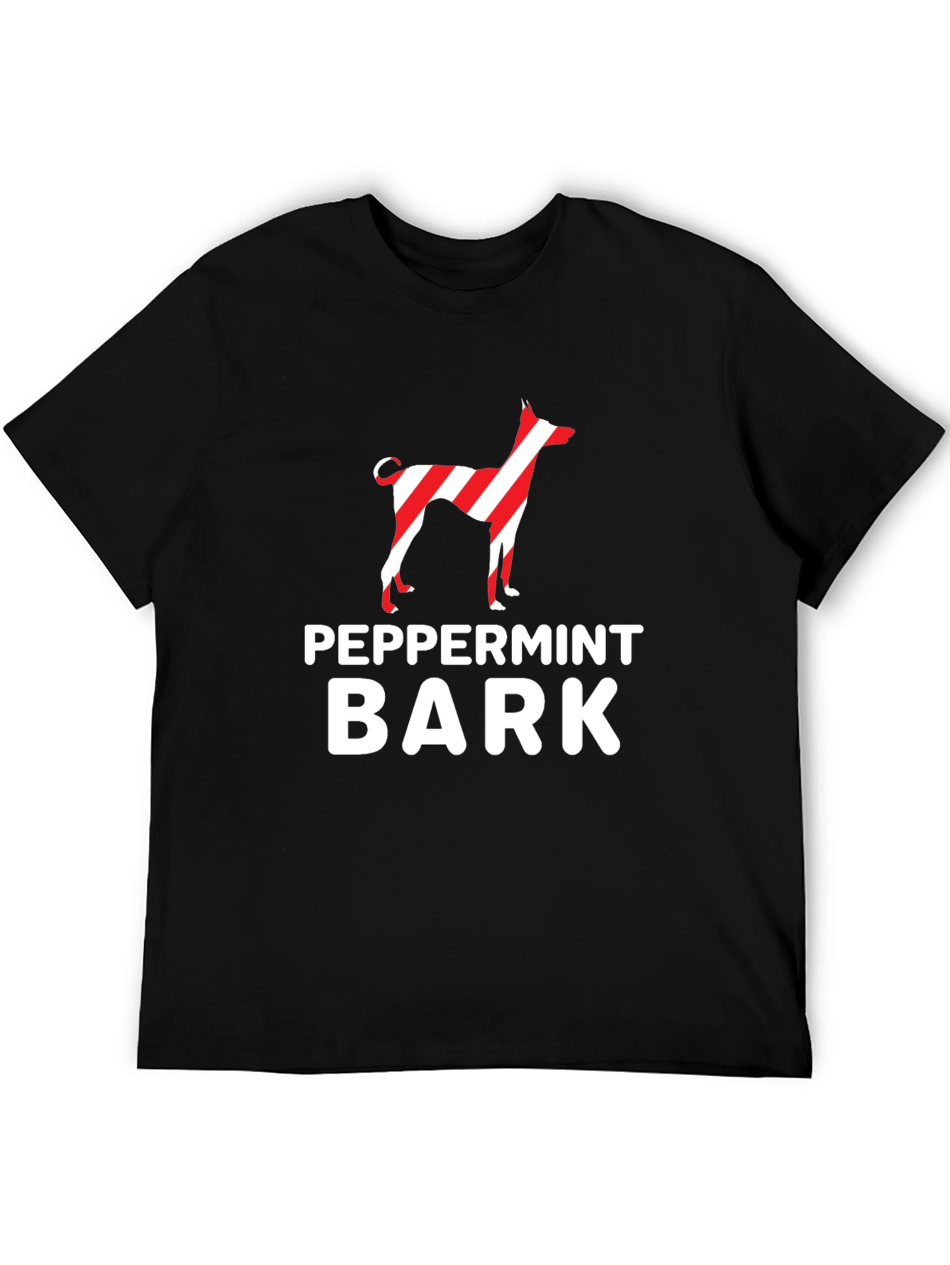Peppermint Bark Dog Graphic Tee - Holiday Style