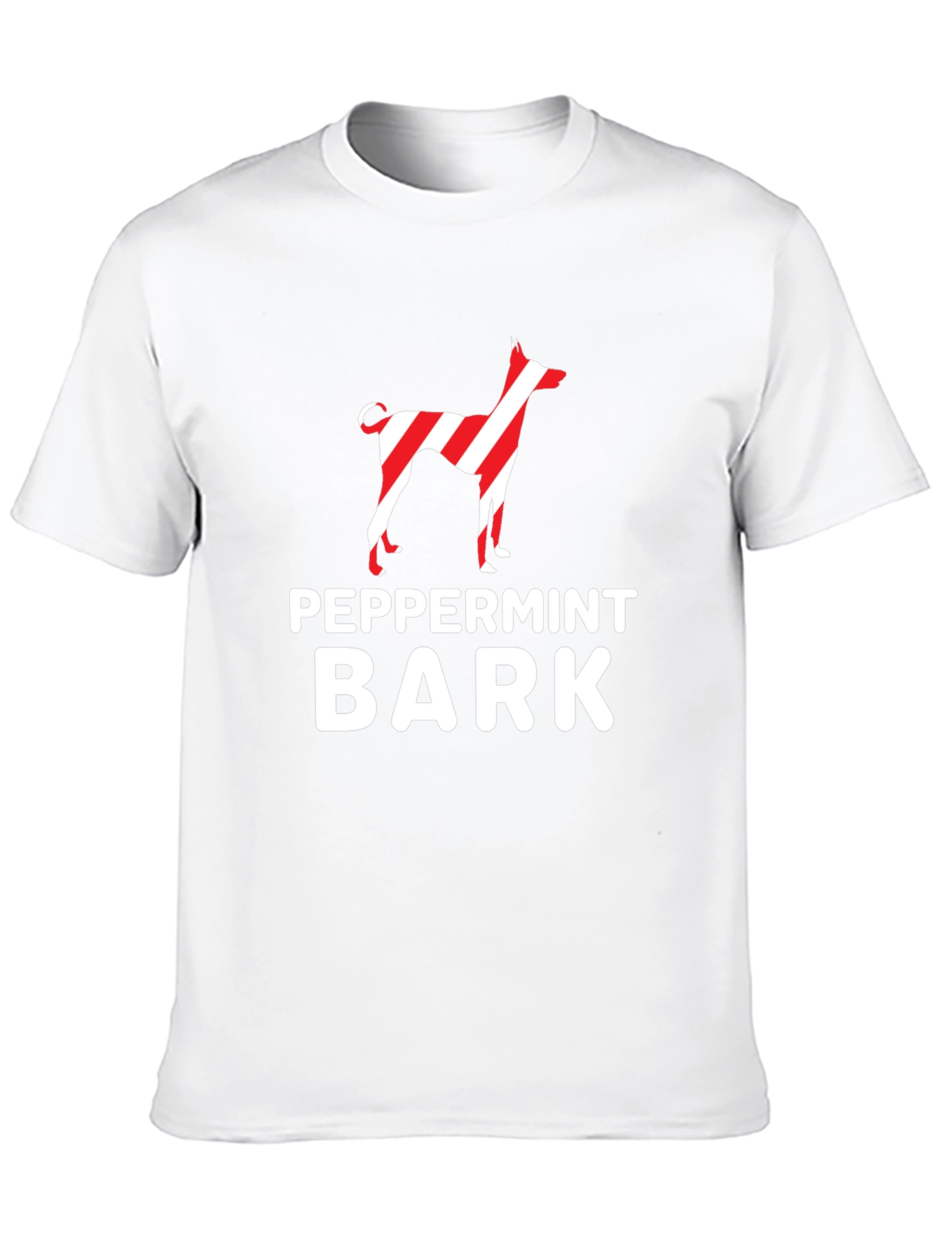 Peppermint Bark Dog Graphic Tee - Holiday Style