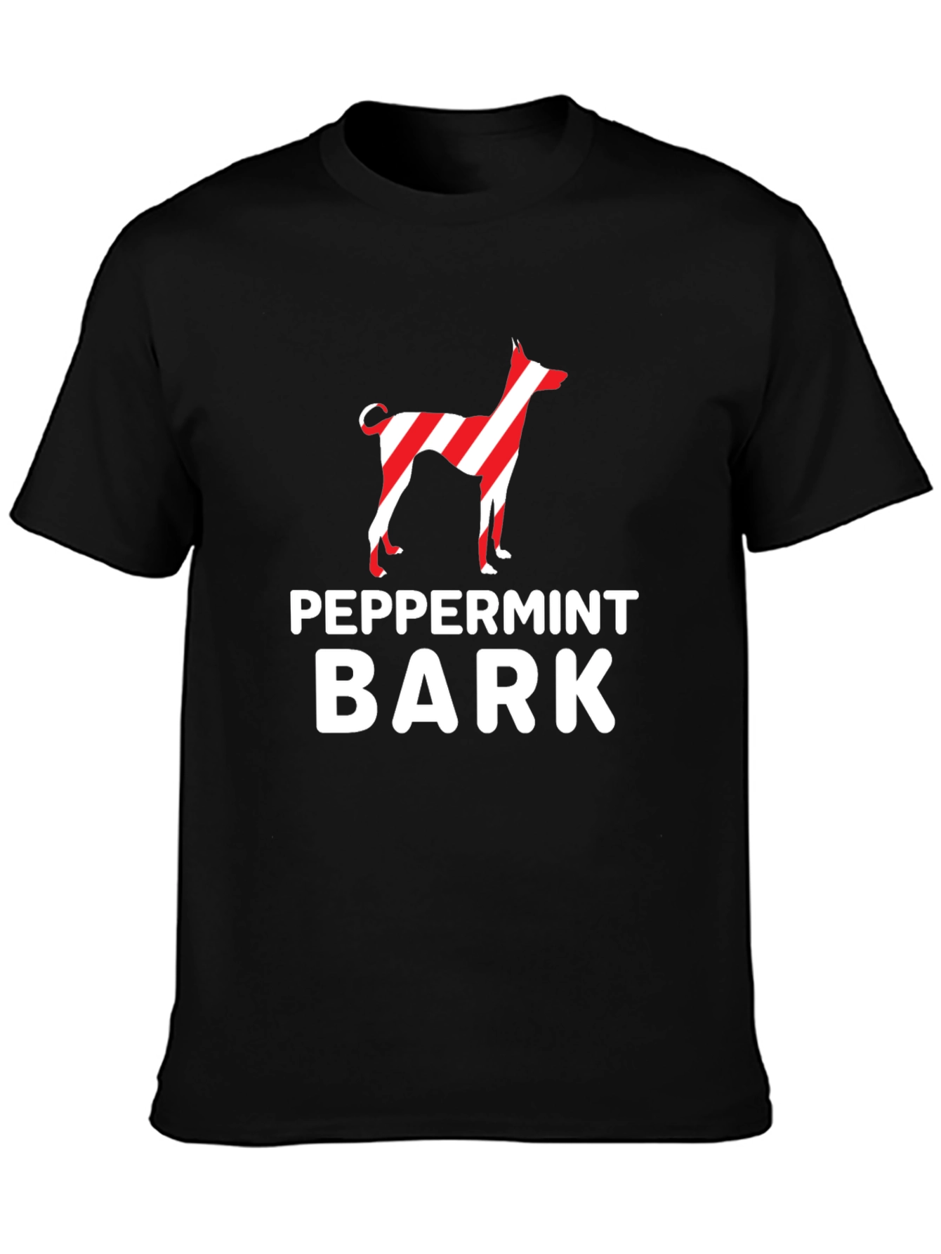 Peppermint Bark Dog Graphic Tee - Holiday Style