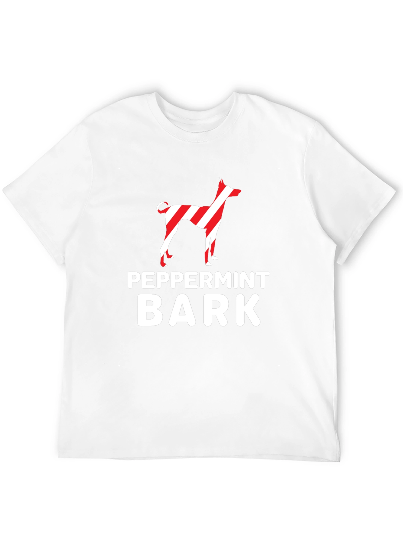 Peppermint Bark Dog Graphic Tee - Holiday Style