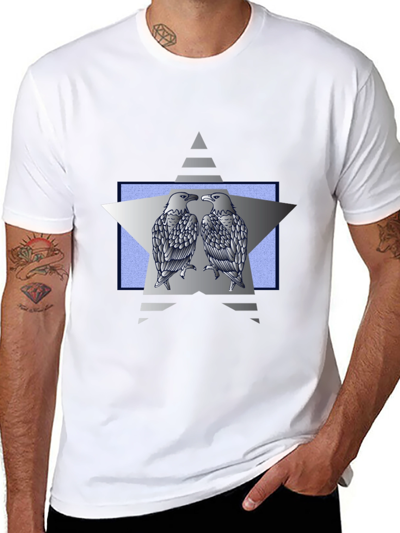 Eagle Star Graphic Tee - Black