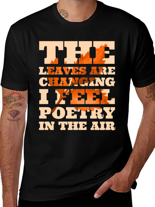 Fall Leaves Poetry Graphic T-Shirt