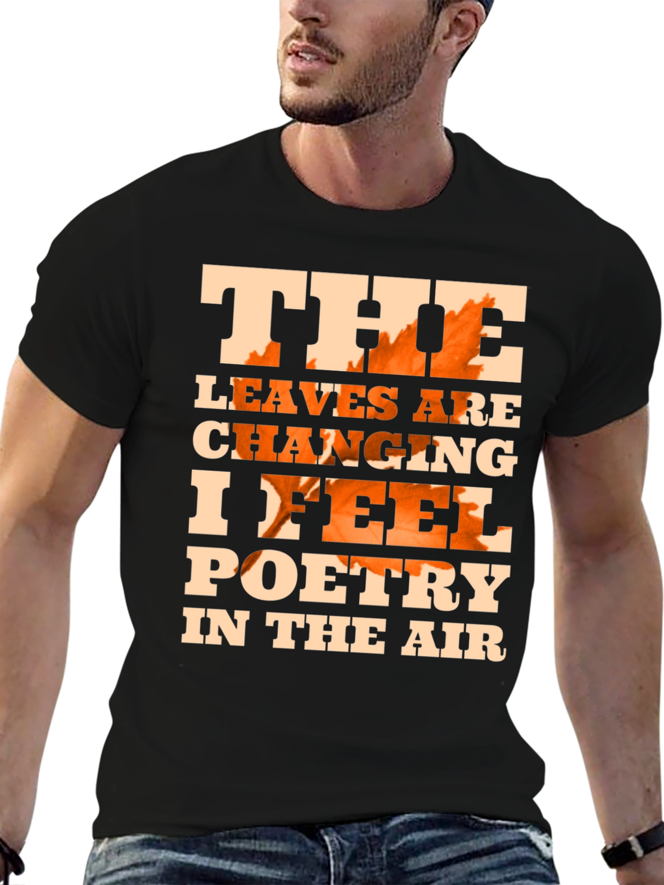 Fall Leaves Poetry Graphic T-Shirt
