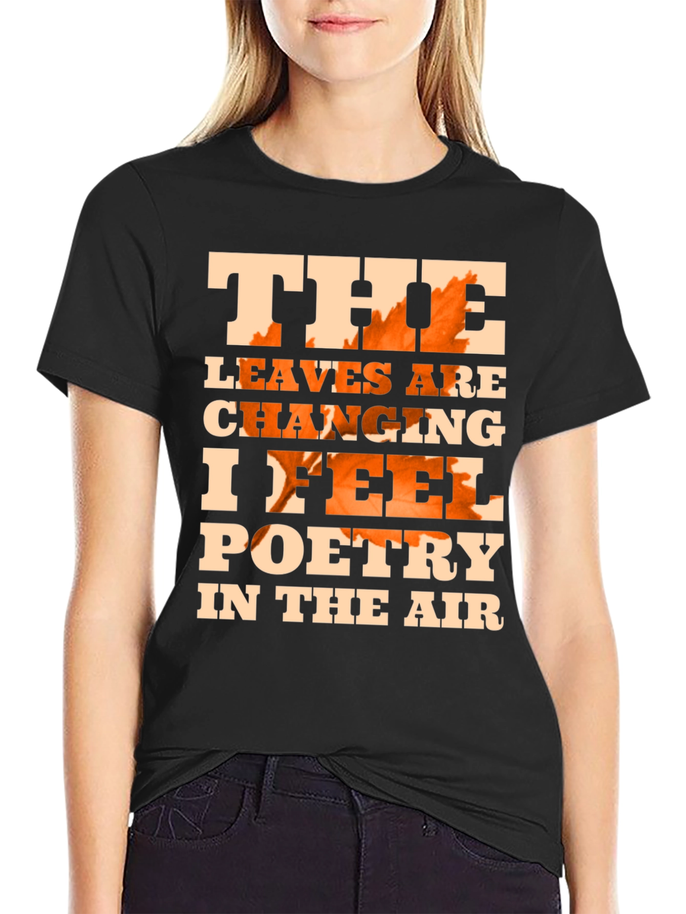 Fall Leaves Poetry Graphic T-Shirt
