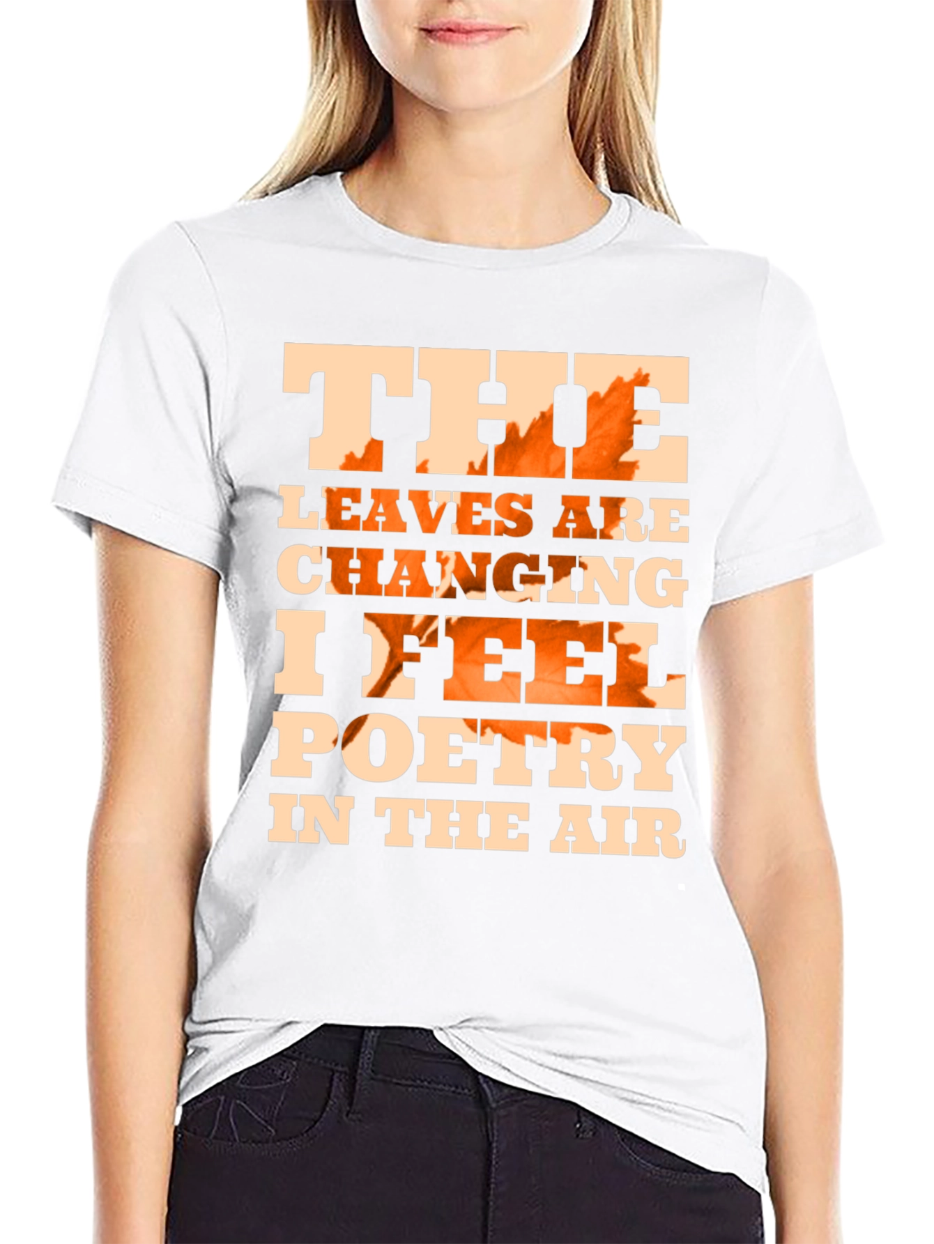 Fall Leaves Poetry Graphic T-Shirt