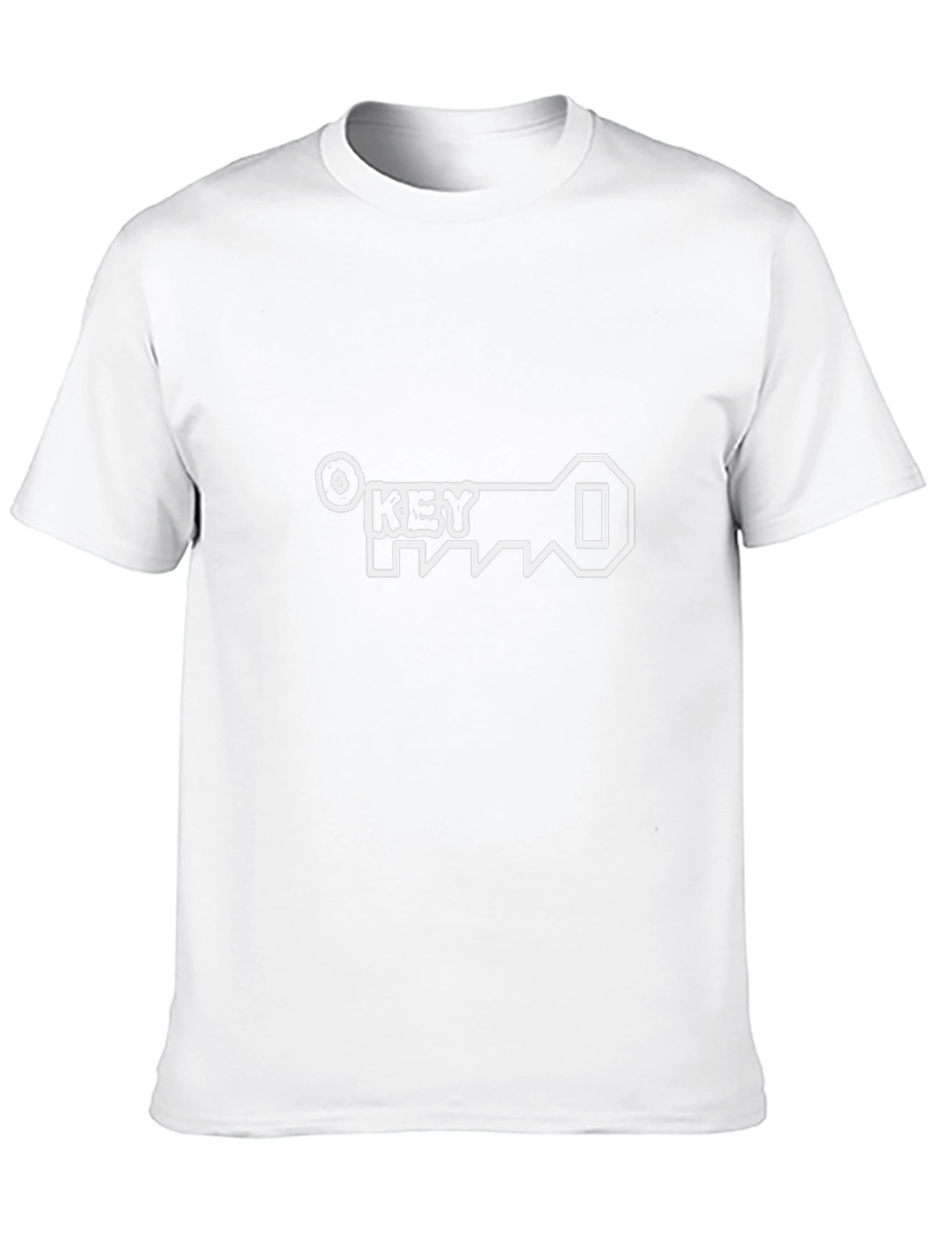 Black T-Shirt with Key Graphic