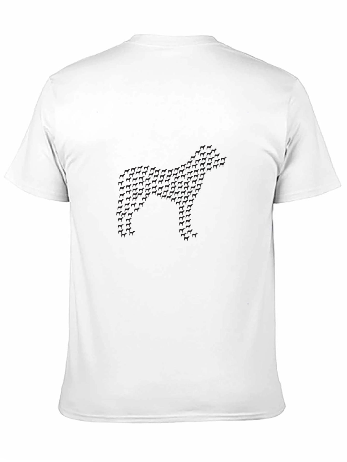 Dog Silhouette T-Shirt - Mens Black Graphic Tee