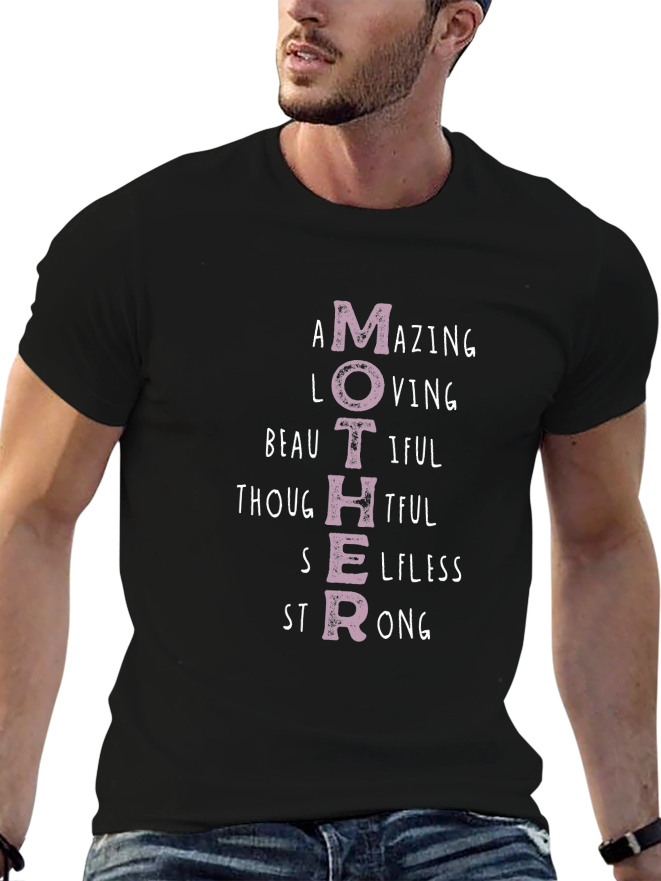 Mothers Day T-Shirt - Amazing Loving Beautiful Strong