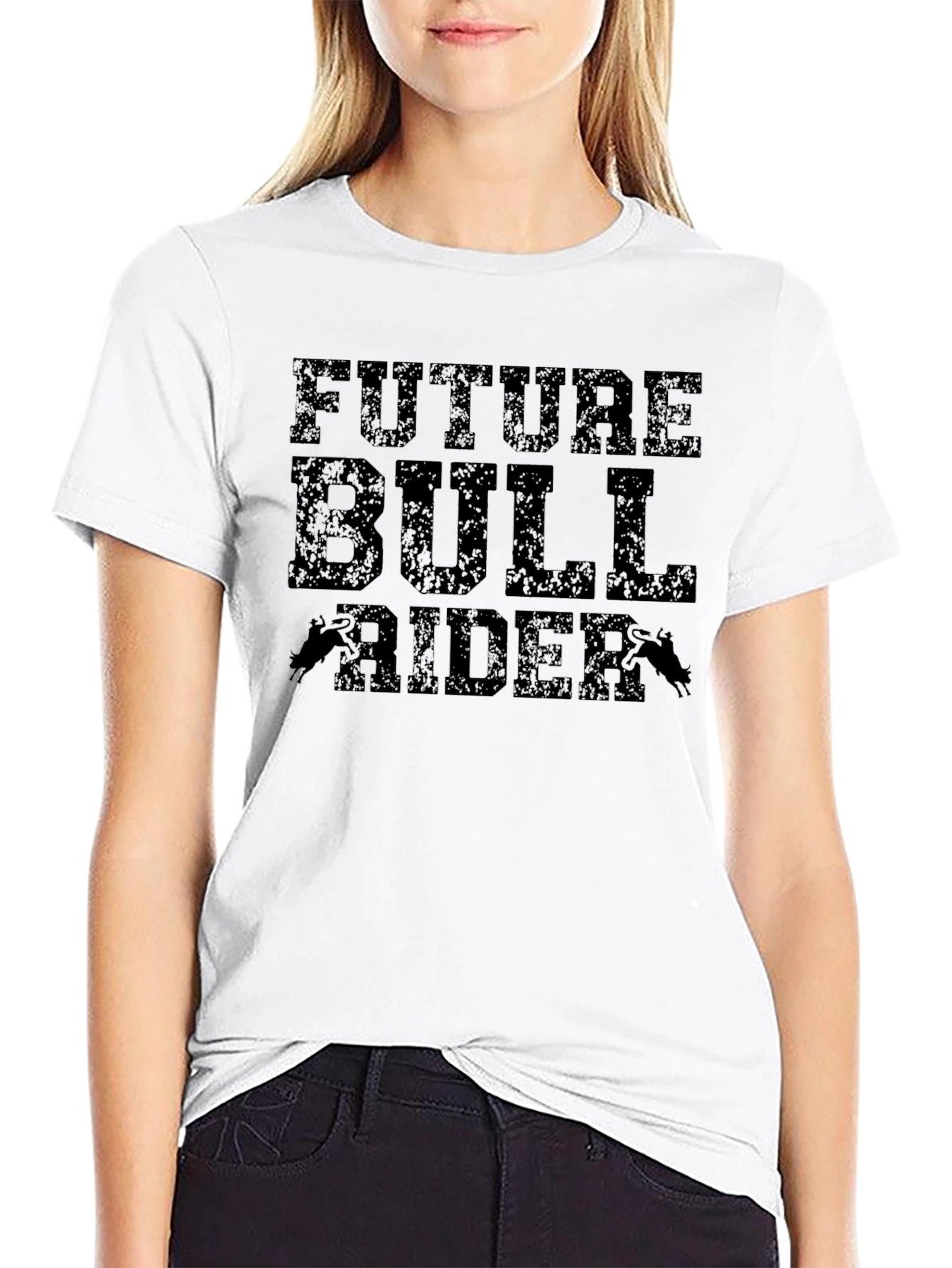 Future Bull Rider Black Graphic Tee