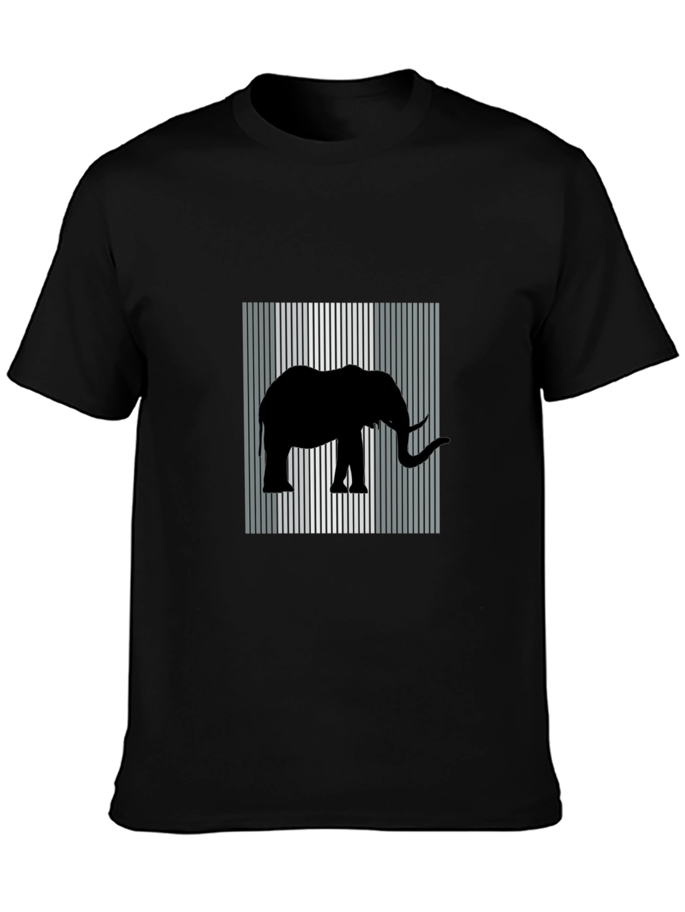 Elephant Silhouette Graphic T-Shirt