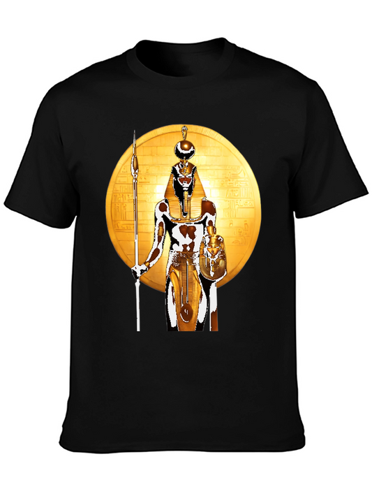 Egyptian God Graphic Tee - Black