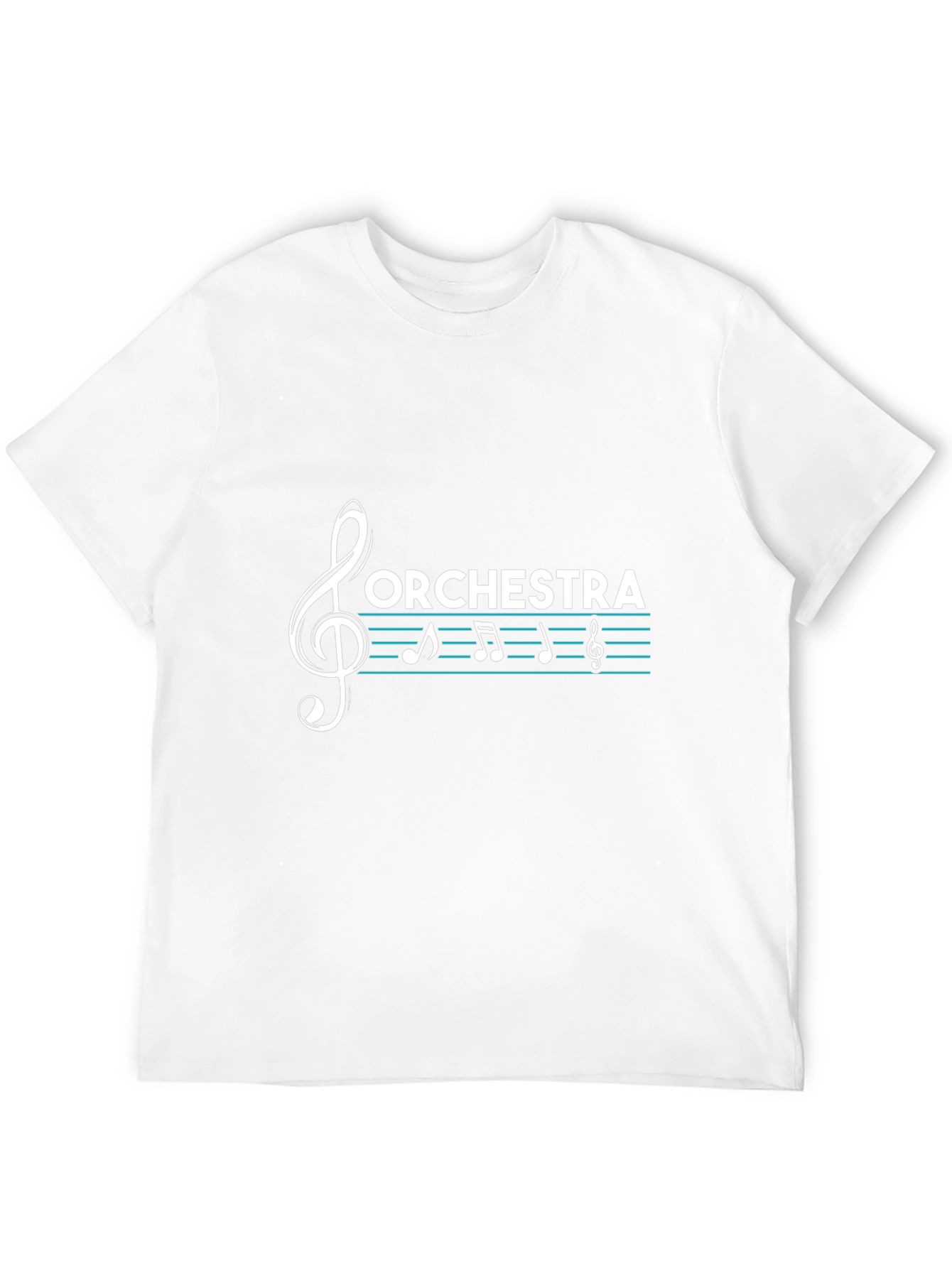 Orchestra Music Treble Clef Black T-Shirt