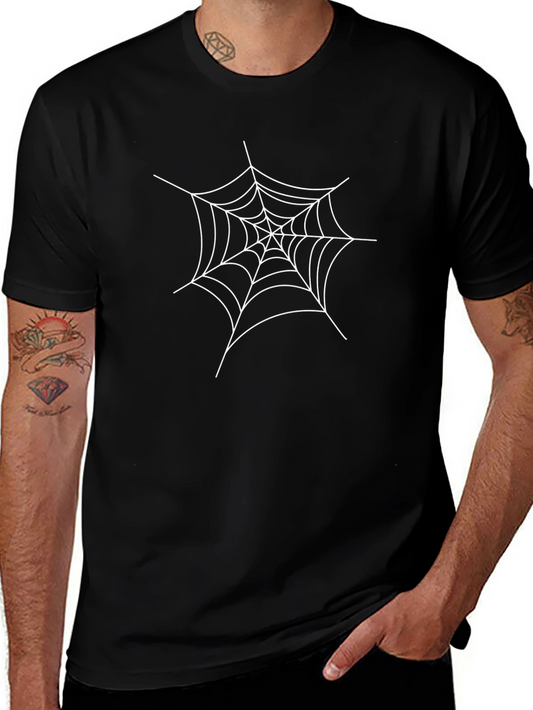 Spider Web Graphic Black T-Shirt