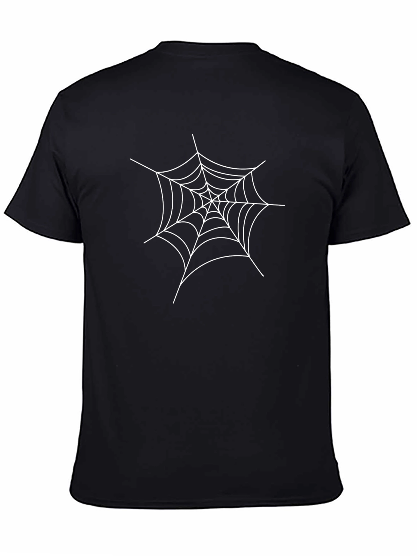 Spider Web Graphic Black T-Shirt