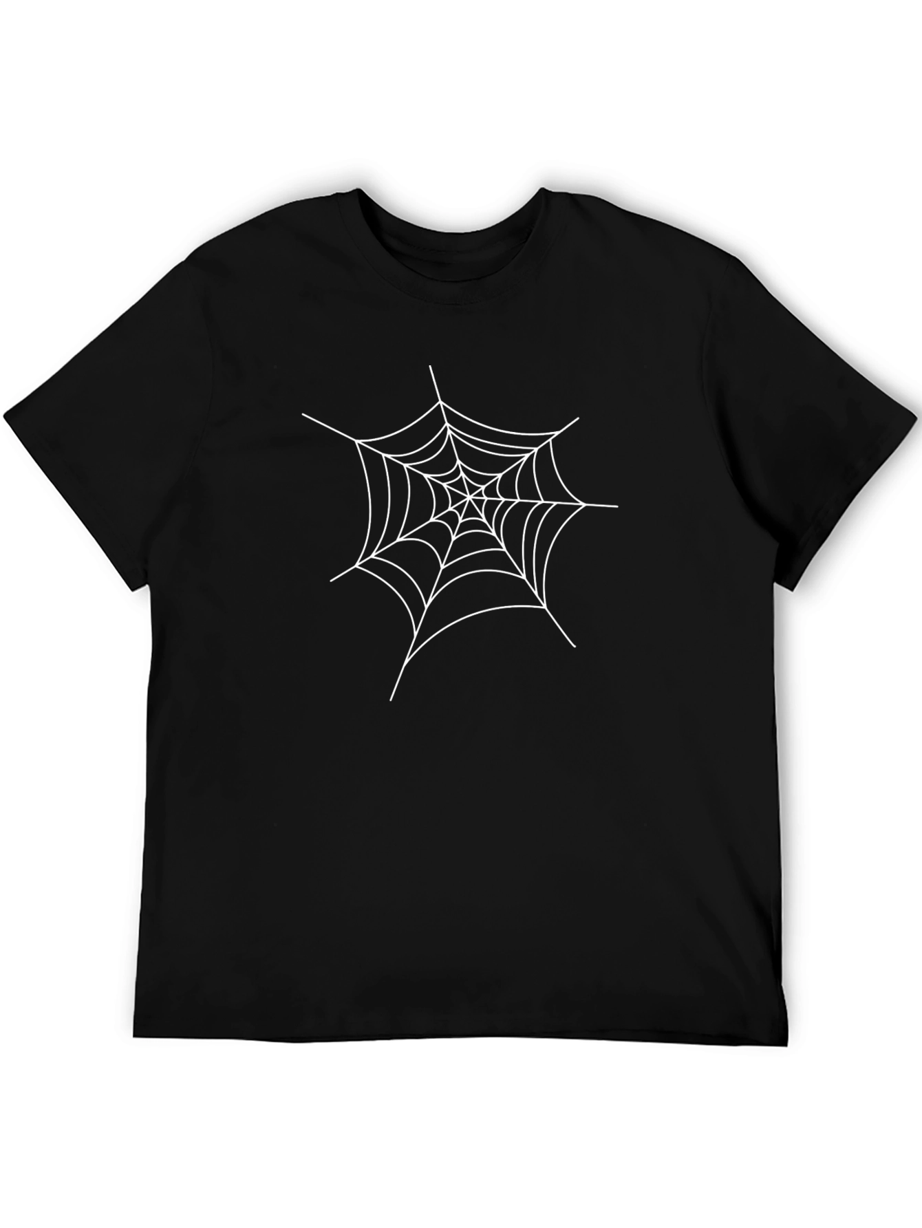 Spider Web Graphic Black T-Shirt