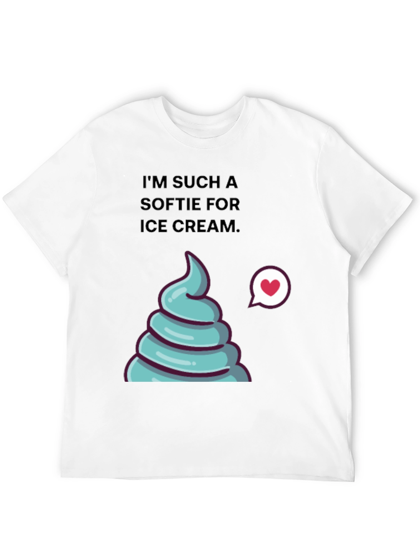 Ice Cream Softie T-Shirt - Funny Graphic Tee