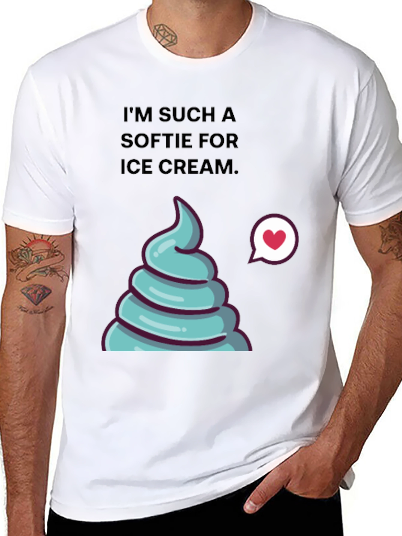Ice Cream Softie T-Shirt - Funny Graphic Tee