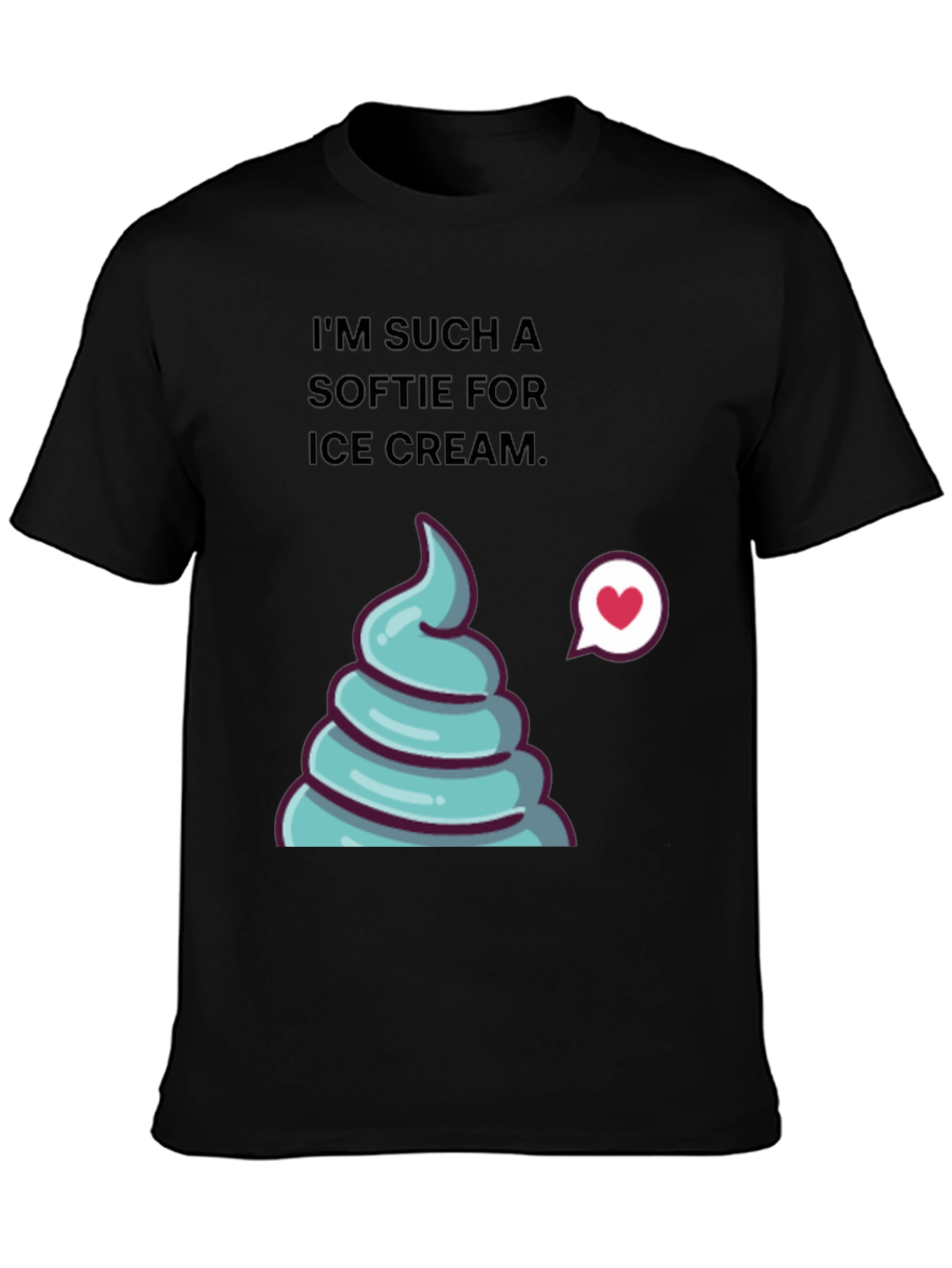 Ice Cream Softie T-Shirt - Funny Graphic Tee