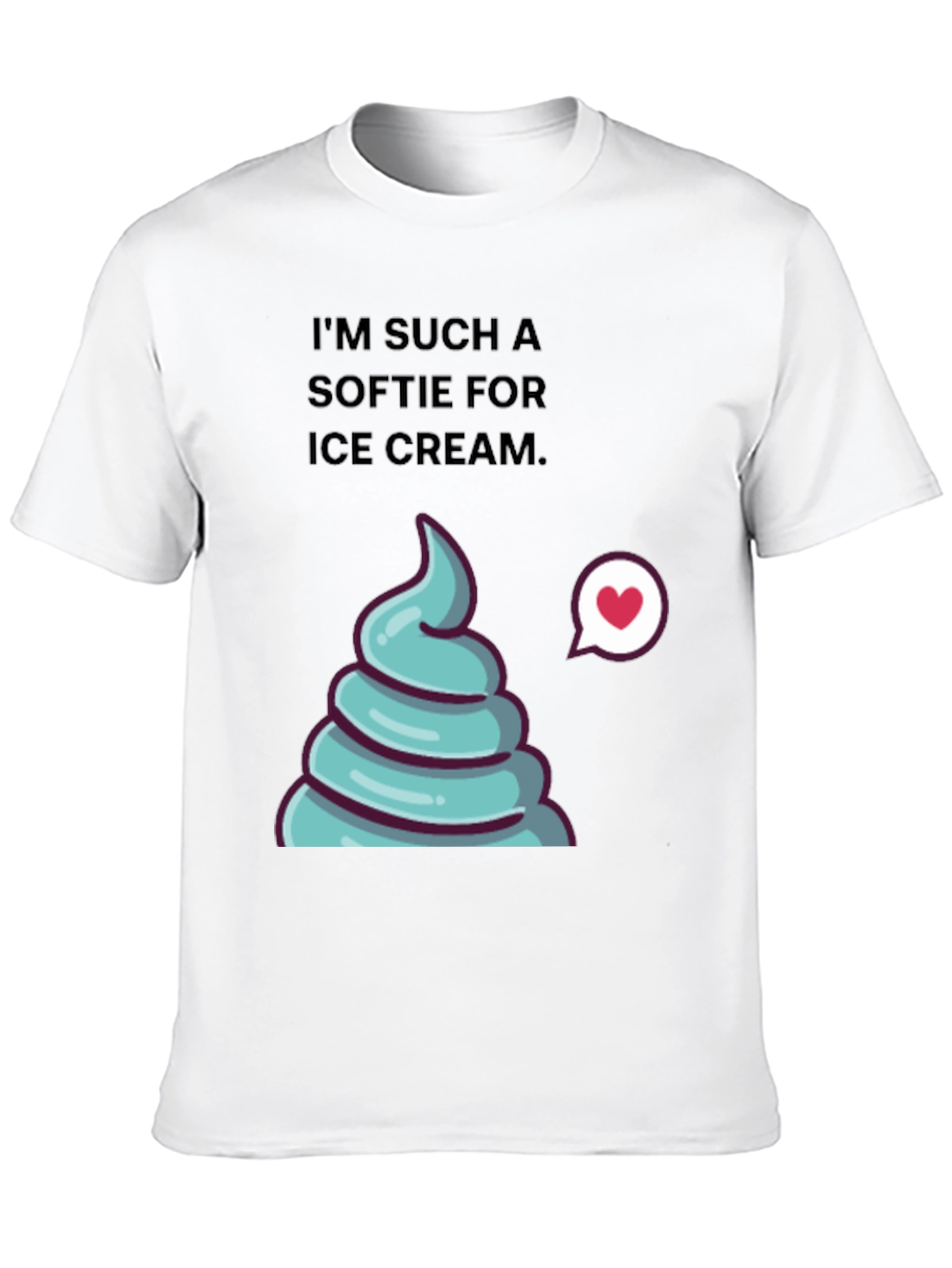 Ice Cream Softie T-Shirt - Funny Graphic Tee