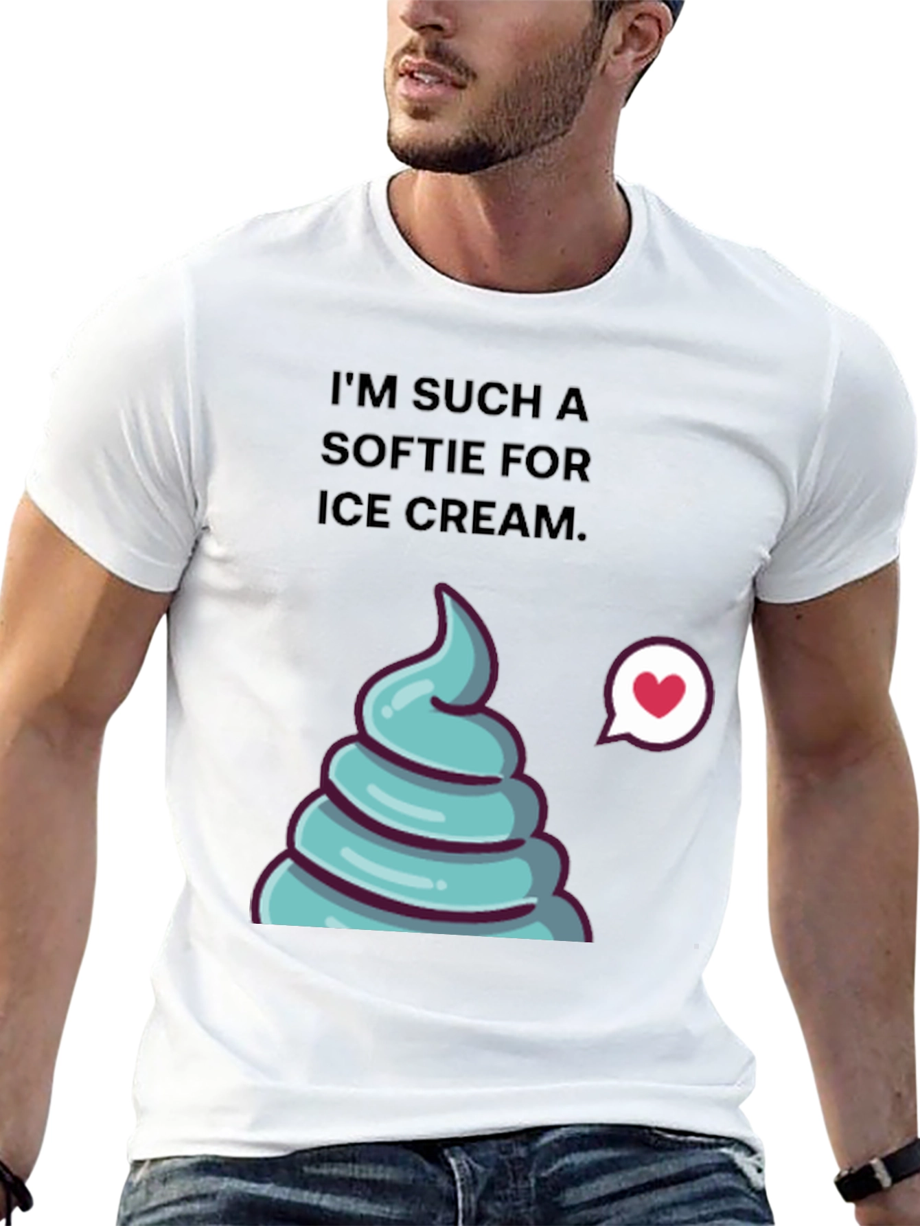 Ice Cream Softie T-Shirt - Funny Graphic Tee