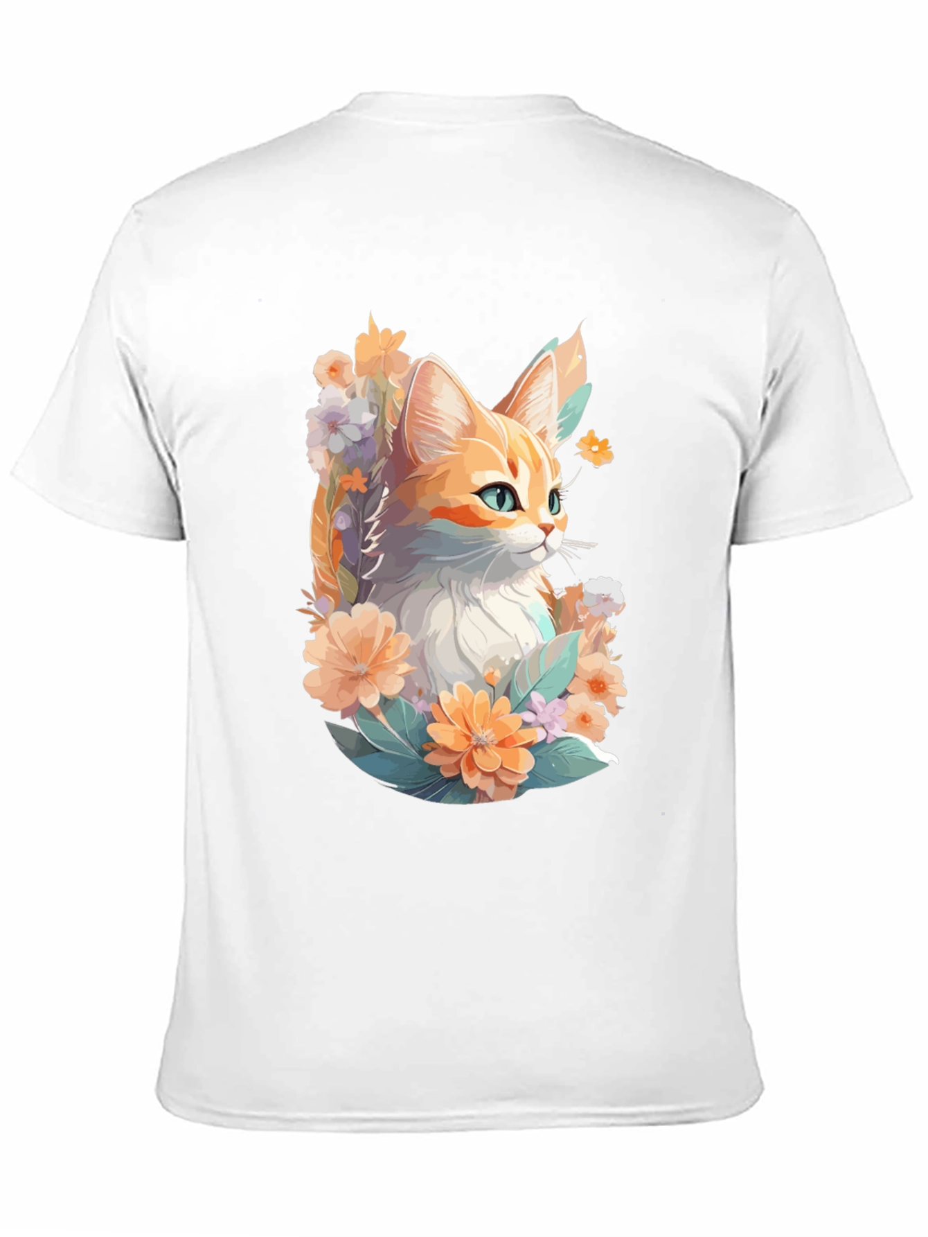 Floral Cat Graphic Tee