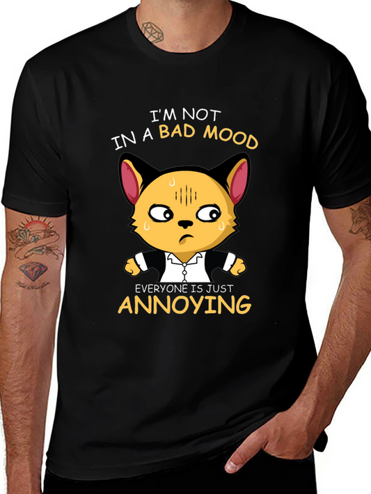 Annoyed Cat Graphic Tee - Funny Unisex T-Shirt